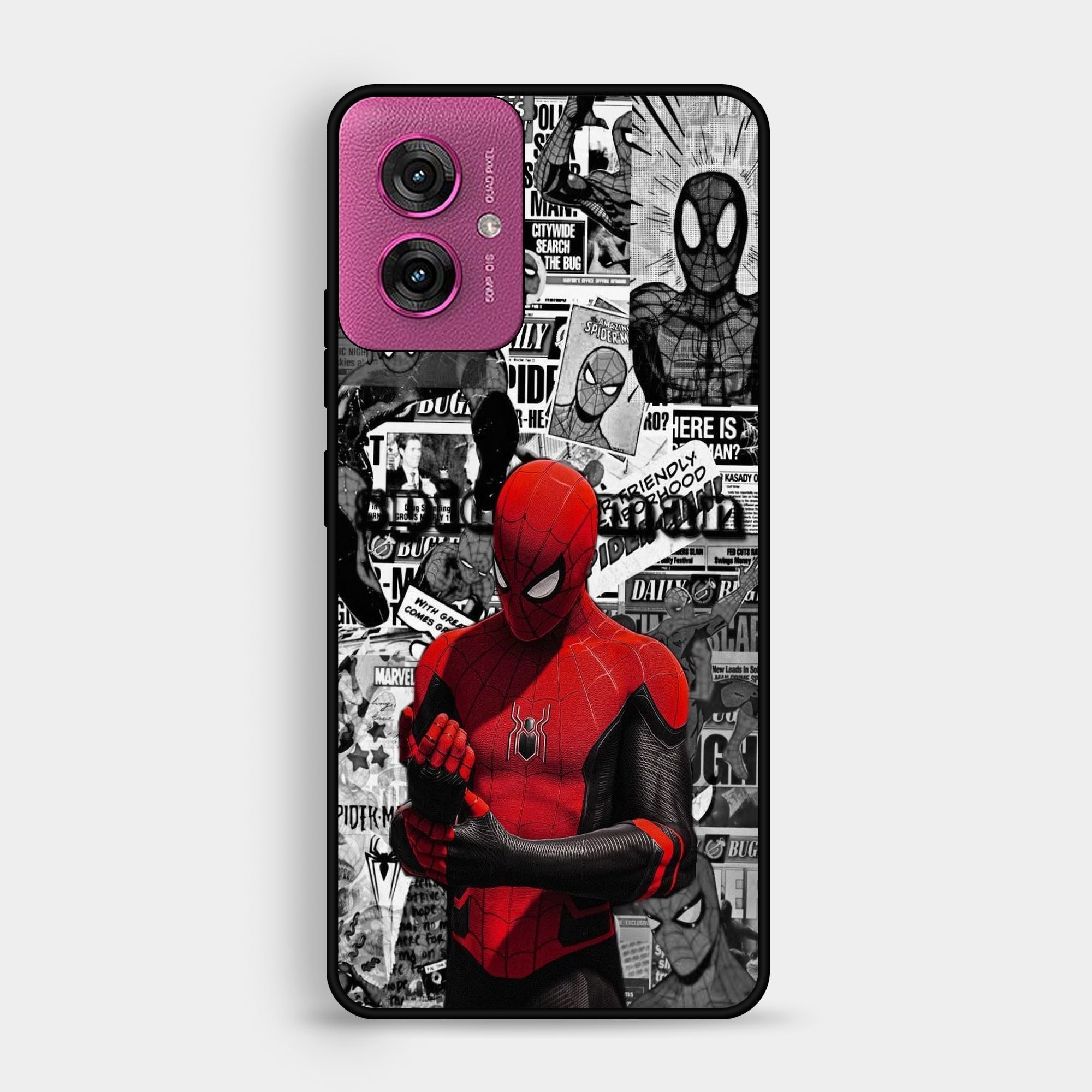 Motorola G55 - Spiderman Wallpapers - Premium Glossy Phone Case