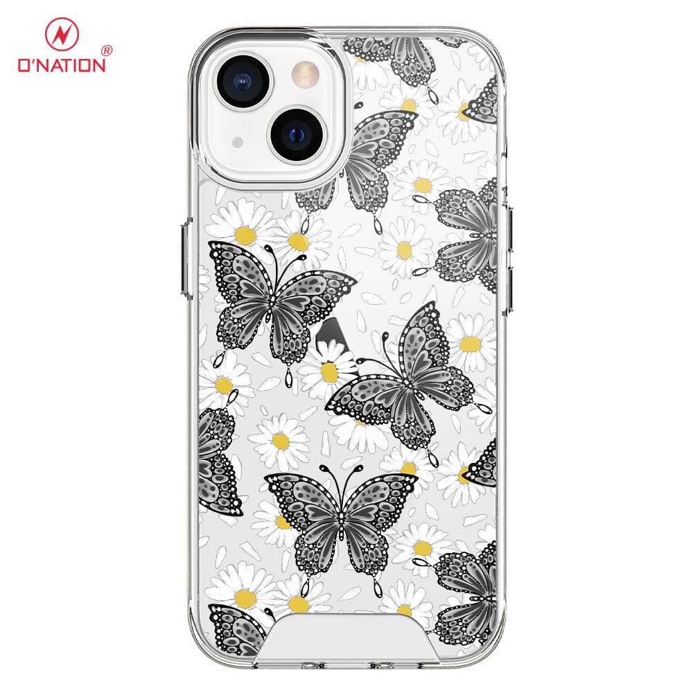 iPhone 13 Cover - O'Nation Butterfly Dreams Series - 9 Designs - Clear Phone Case - Soft Silicon Borders U16