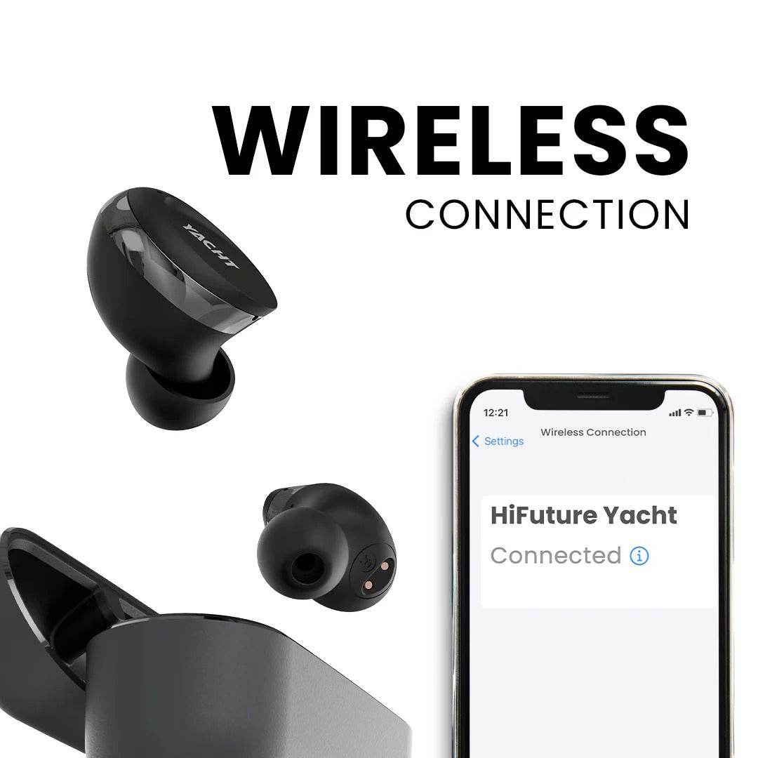 HiFuture Yacht True Wireless Qualcomm Earbuds w/ Noise Cancelling Mic - Futurestore.pk