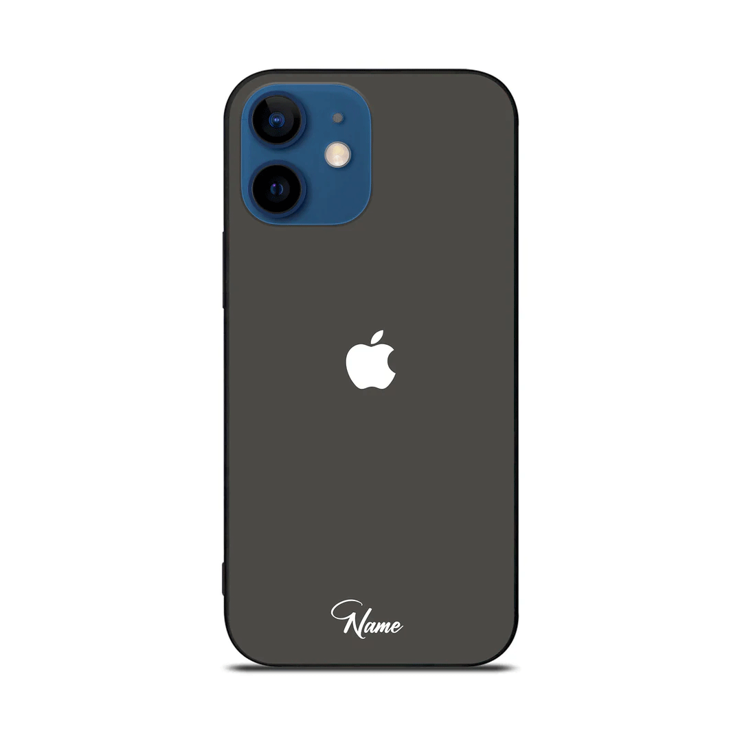 Custom Name Design Premium Glass Case For All iPhone Models