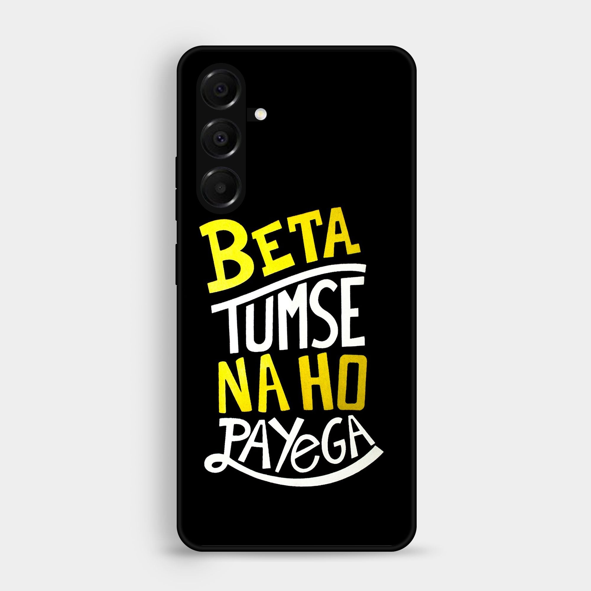 Samsung Samsung Galaxy A05s Beta Tum Se Na Ho Payega Premium Metal Printed soft Bumper shock Proof Case