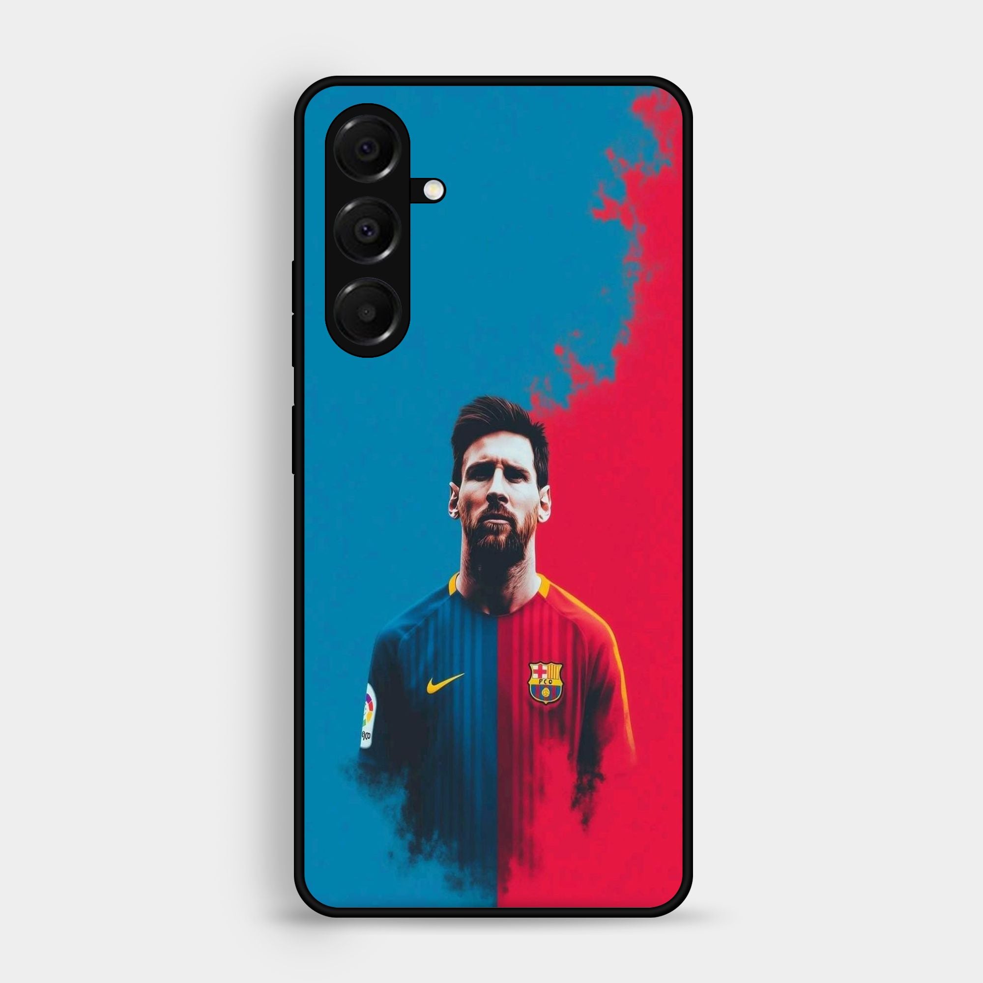 Samsung Galaxy A16 Lionel Var, Barcelona Fc, Premium Metal Printed Soft Bumper Shock Proof Case