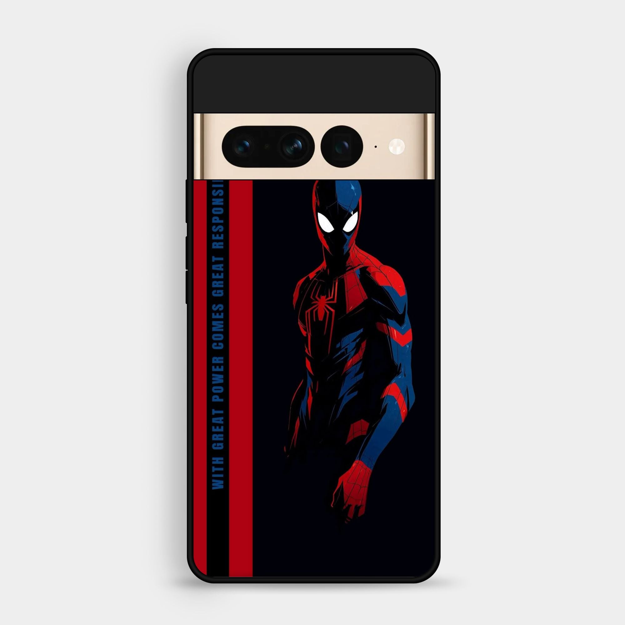 Google Pixel 7 Pro Spiderman Wallpapers - Premium Metal Printed Soft Bumper Shock Proof Case