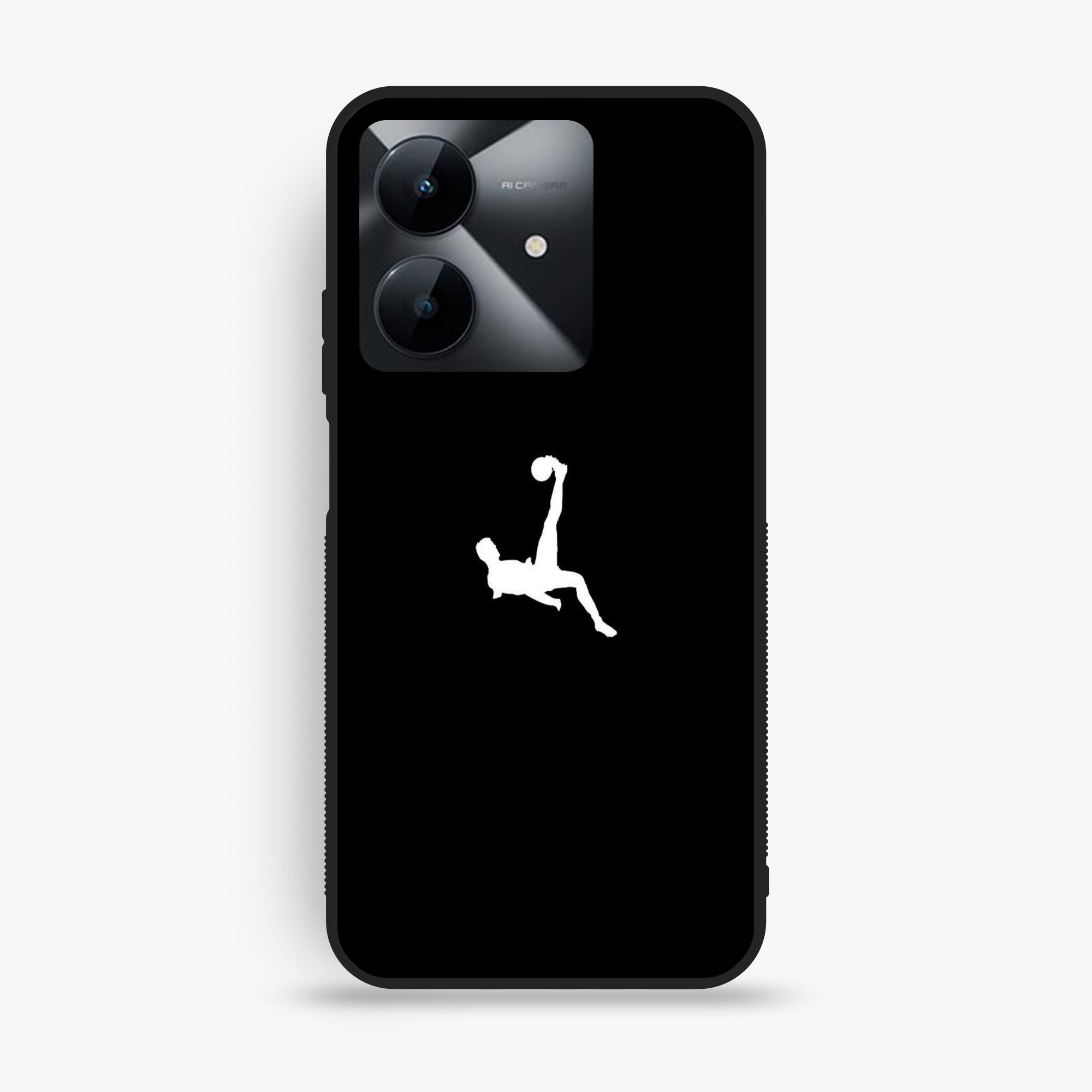 Realme Note 60x - A Silhouette Of Man Doing - Premium Glossy Phone Case