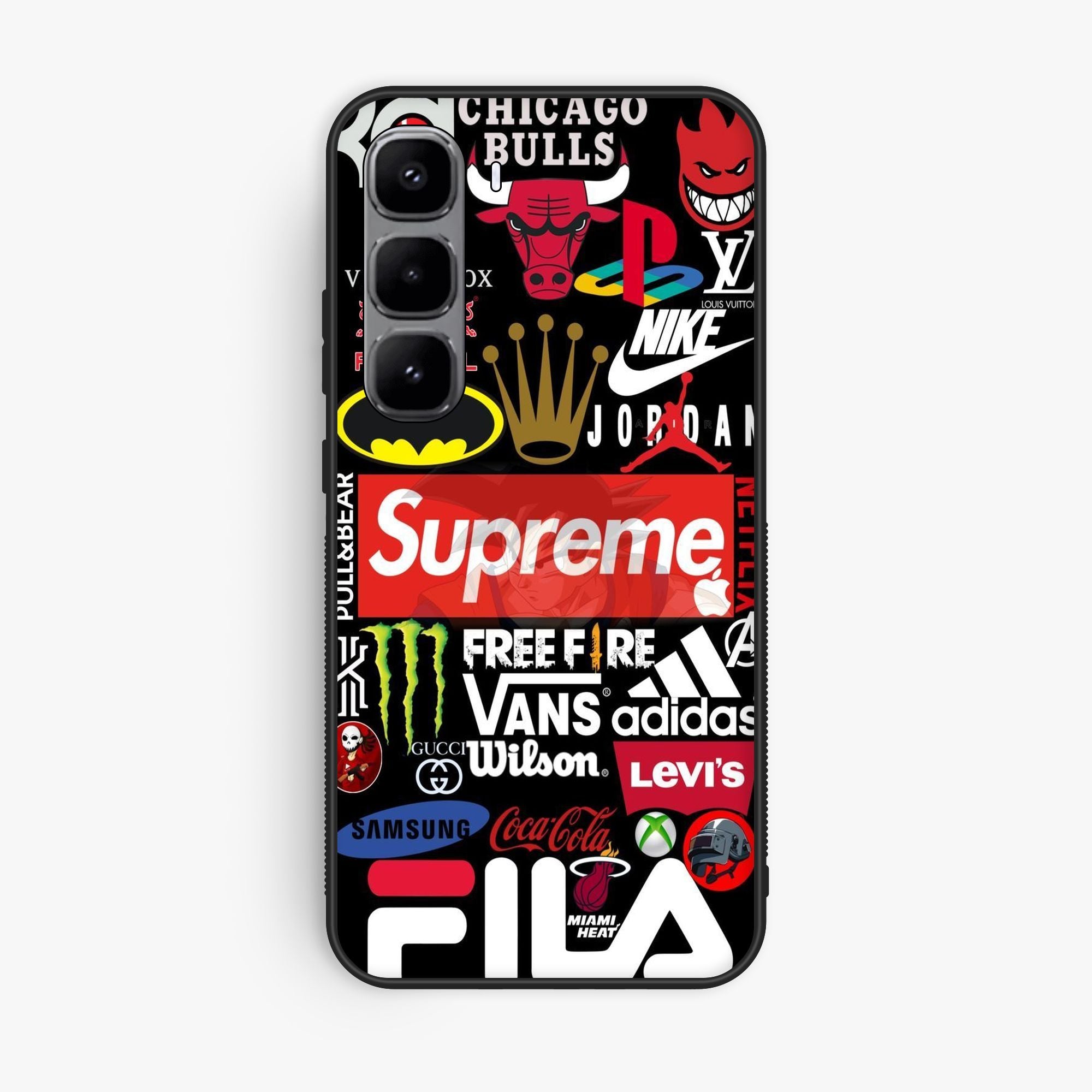 Infinix Hot 60 Pro - A Poster With The Logos - Premium Glossy Phone Case