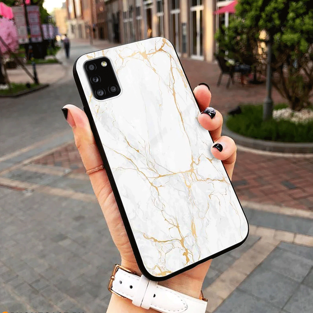 White Marble Trending Designs Premium Glass Case All Models