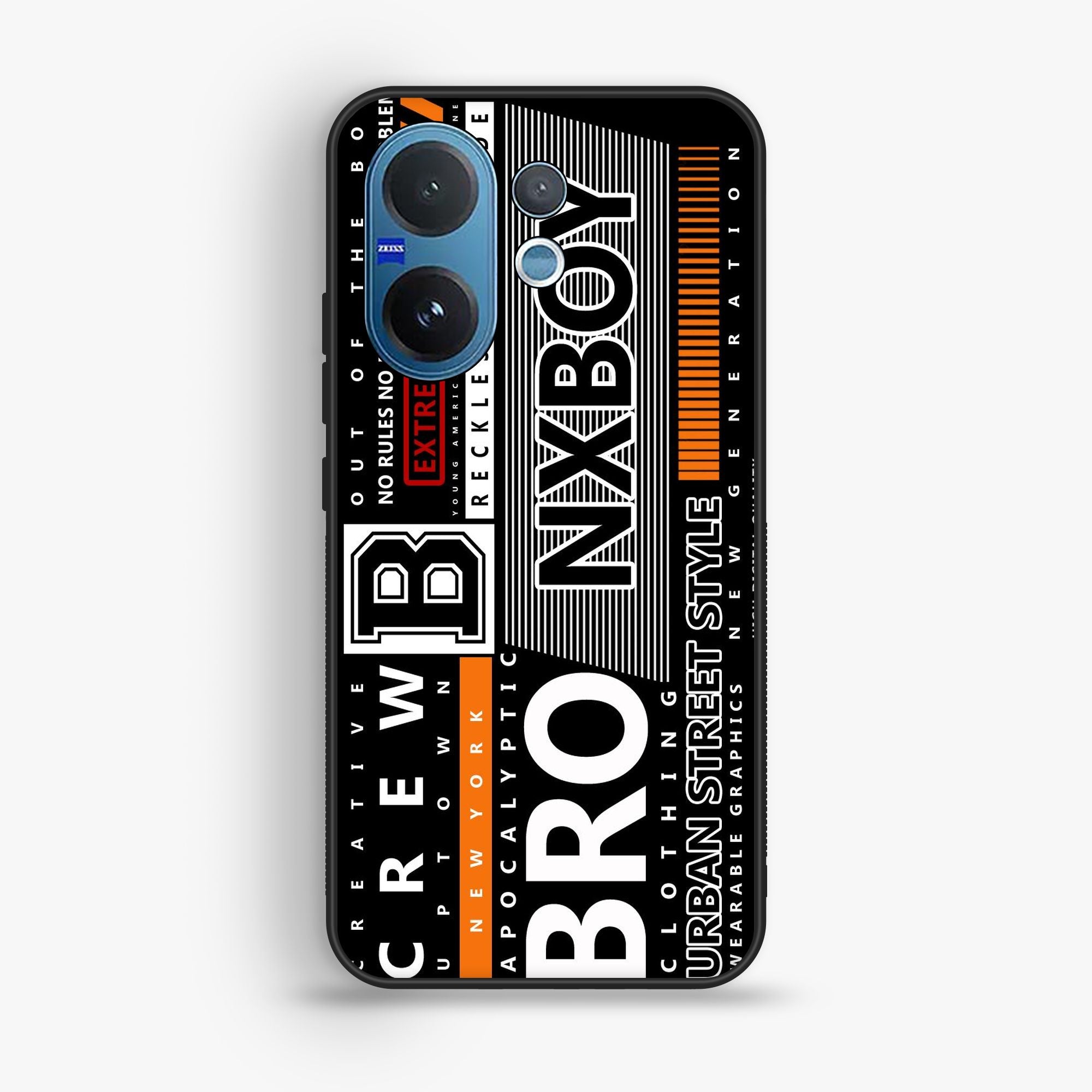 VIVO V60 - A Black And White Logo - Premium Glossy Phone Case