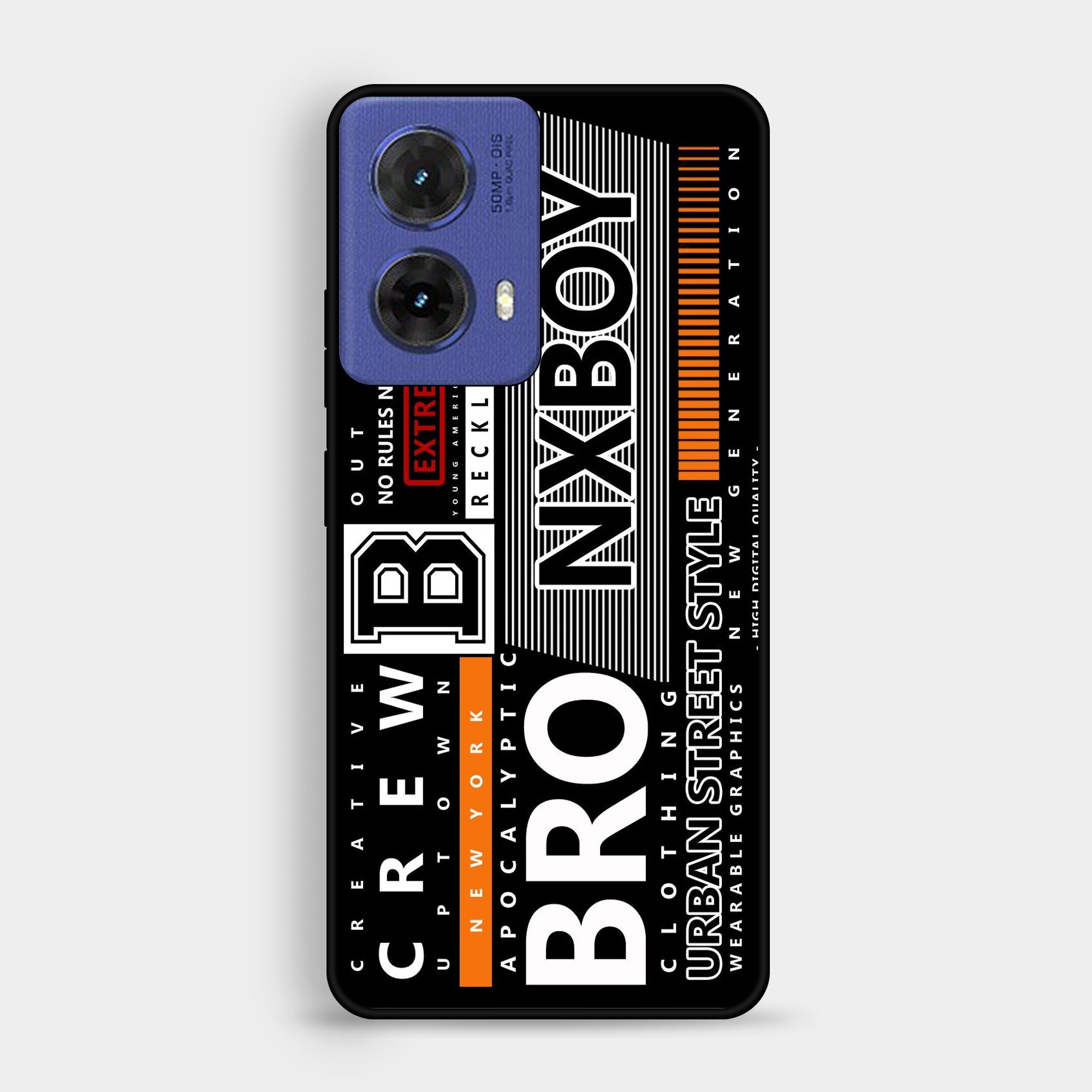 Motorola Moto G85 - A Black And White Logo - Premium Glossy Phone Case