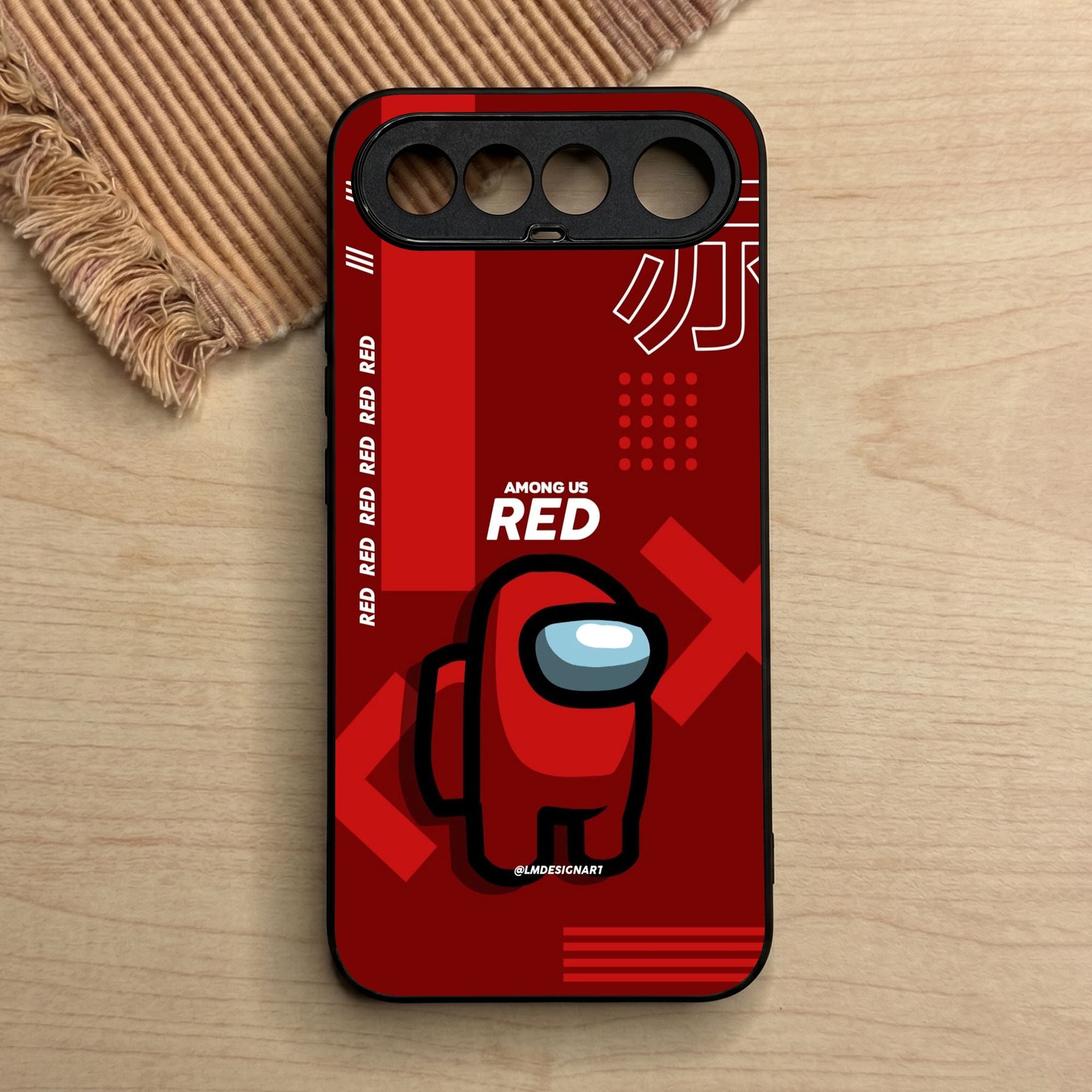 Realme 16 - A Red Robot With Background - Premium Glossy Phone Case 8e0fa76dca292f676458fe36256b0579 Mobile Phone Cases