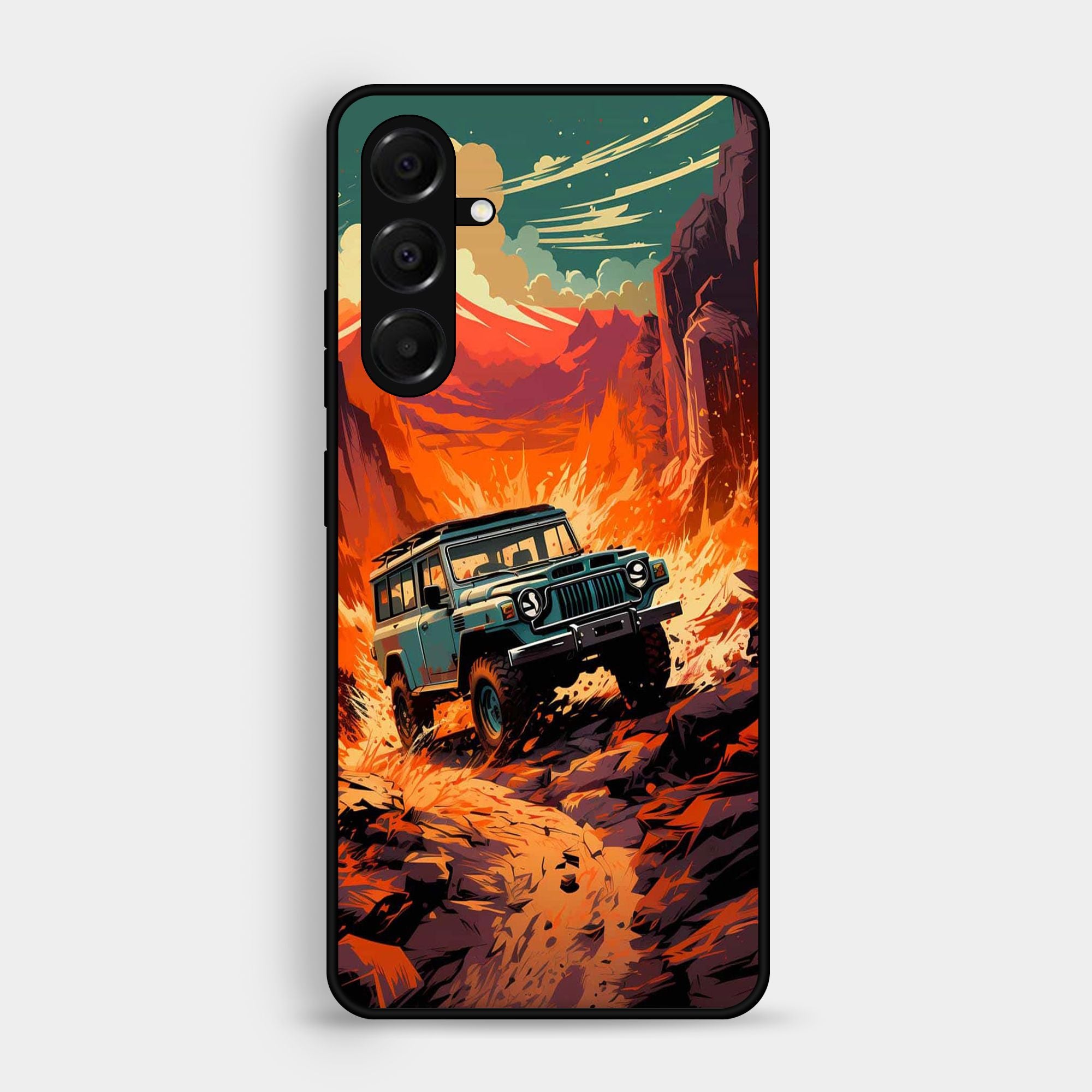 Samsung Samsung Galaxy A05s Jeep Offroad Premium Metal Printed soft Bumper shock Proof Case
