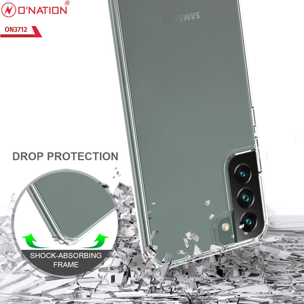 Samsung Galaxy S22 Plus 5G Cover - ONation Crystal Series - Premium Quality Clear Case No Yellowing Back With Smart Shockproof Cushions