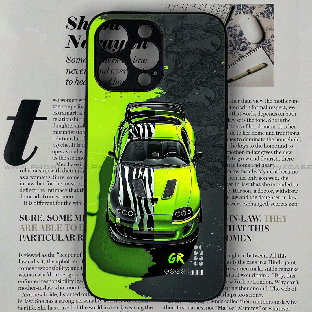 Trish Art Racing Car Premium Glass Phone Case All Models