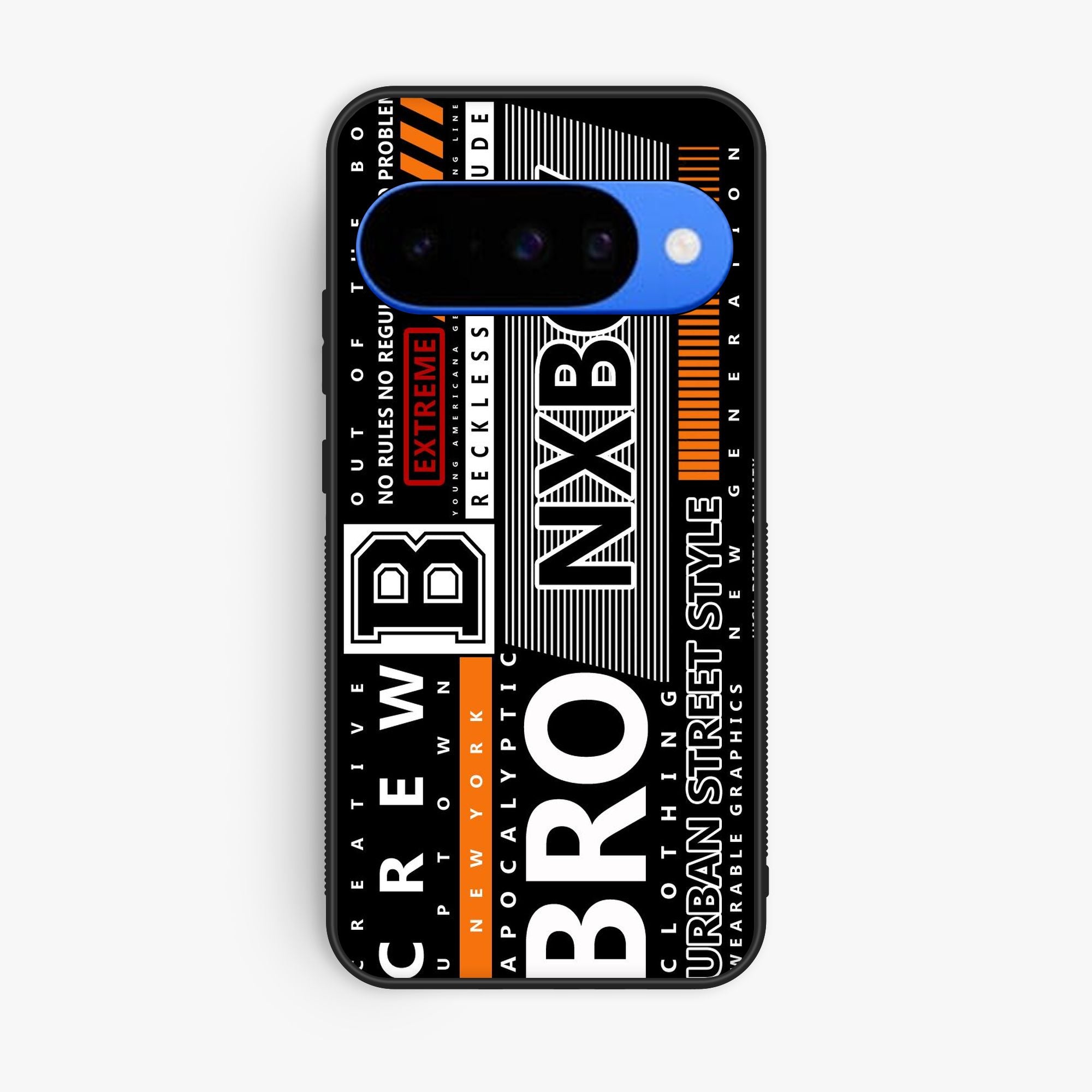 Google Pixel 9 A Black And White Logo - Premium Glossy Phone Case