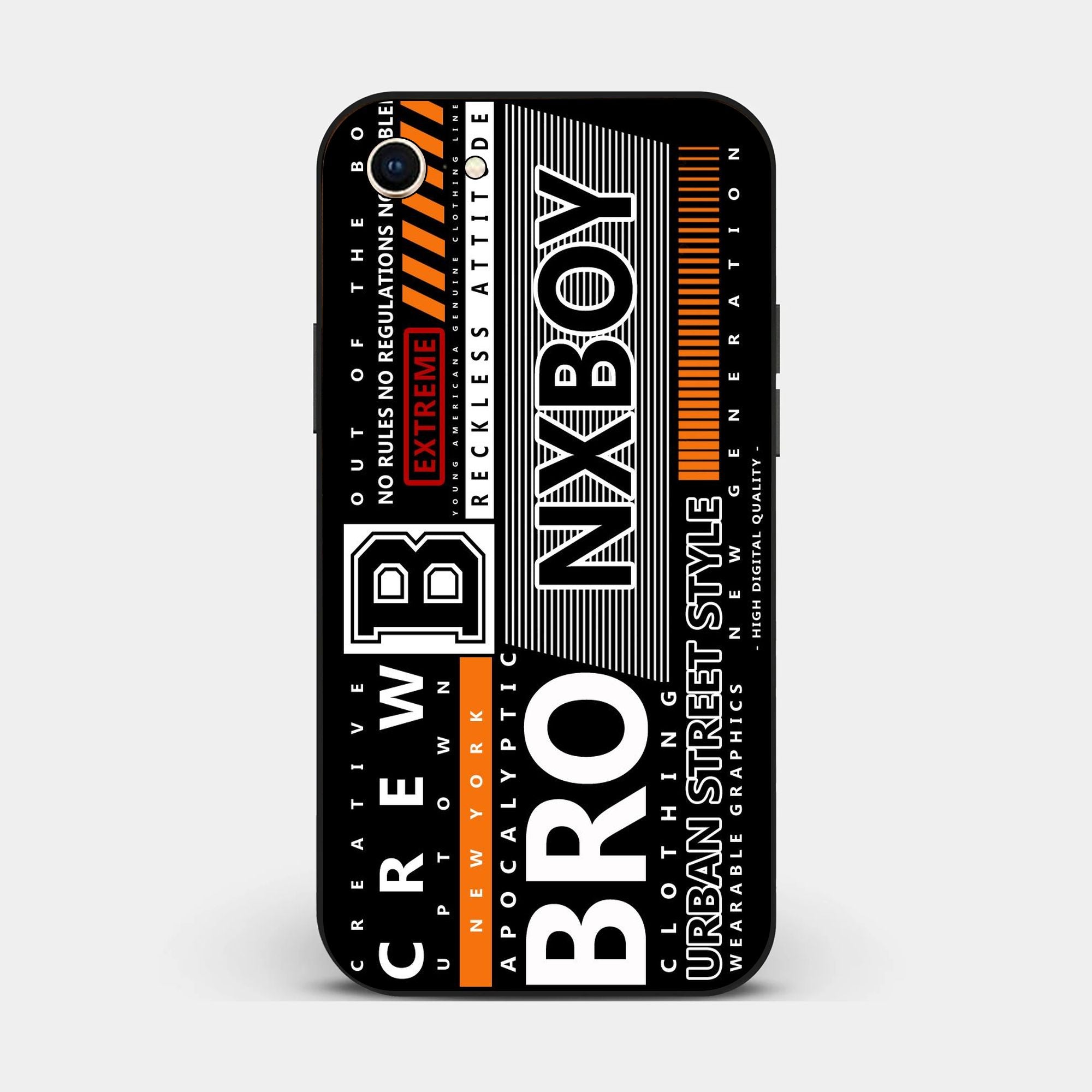 iPhone 8 - A Black And White Logo - Premium Glossy Phone Case