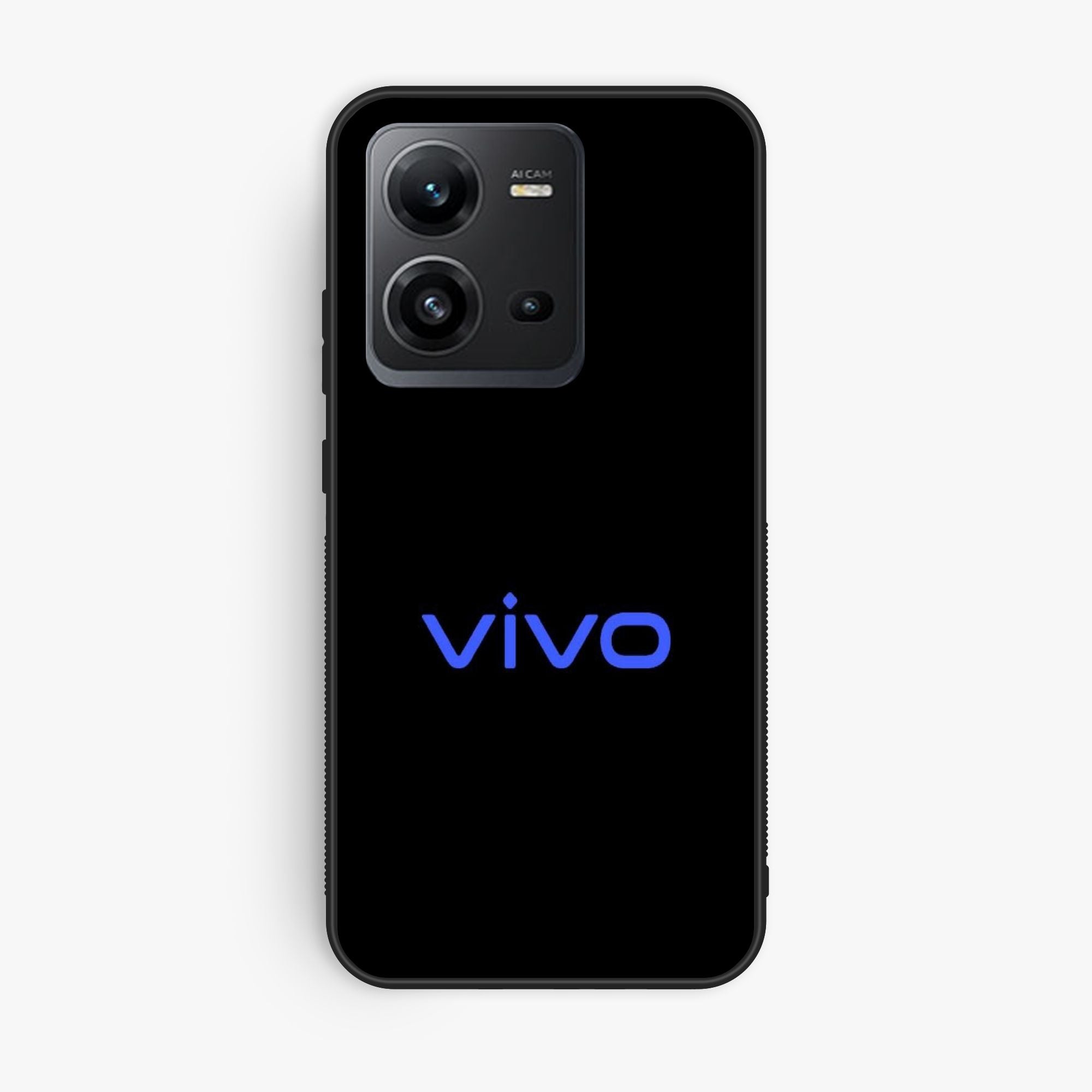 Vivo V25e A Black Background With The - Premium Glossy Phone Case