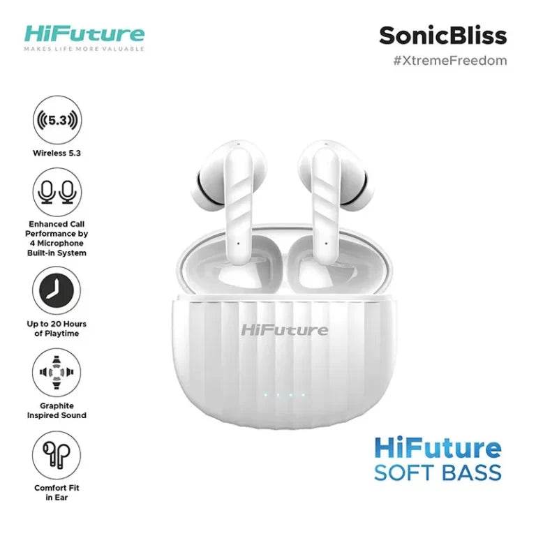 HiFuture Sonic Bliss TWS Earbuds - Immersive Sound - Futurestore.pk