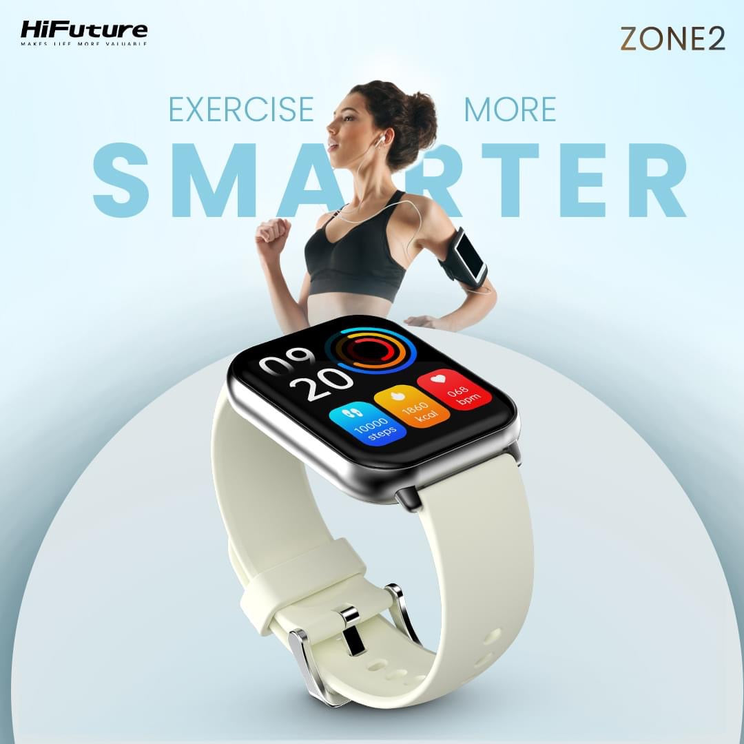 HiFuture Zone2 | 1.96 inch IPS Display Smartwatch