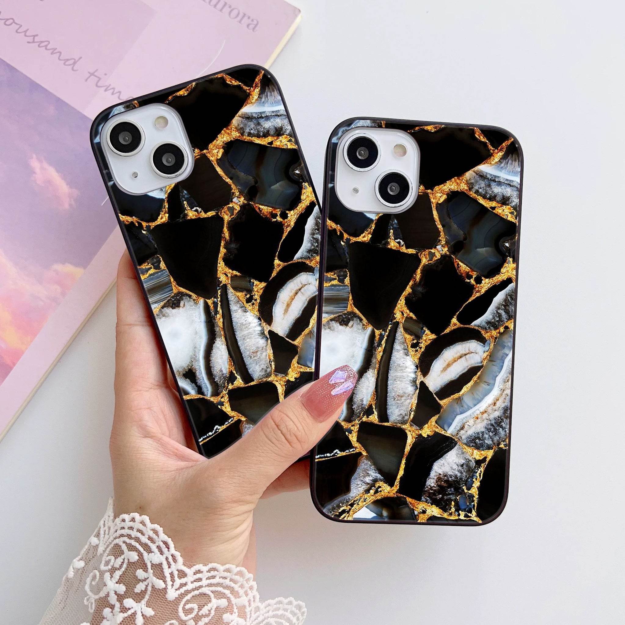 Design 034 HQ Ultra Shine Premium Metal Phone Case All Models - Futurestore.pk