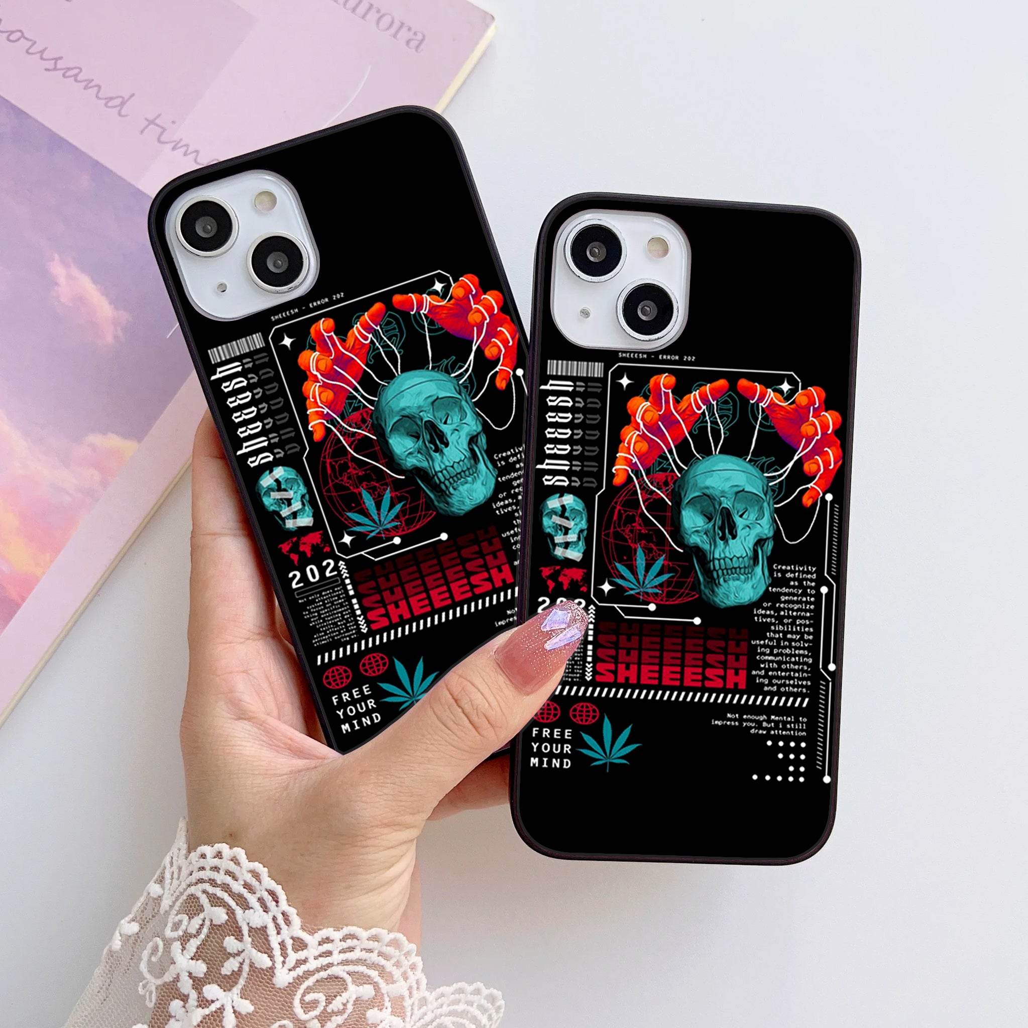 Design 072 HQ Ultra Shine Premium Metal Phone Case All Models - Futurestore.pk
