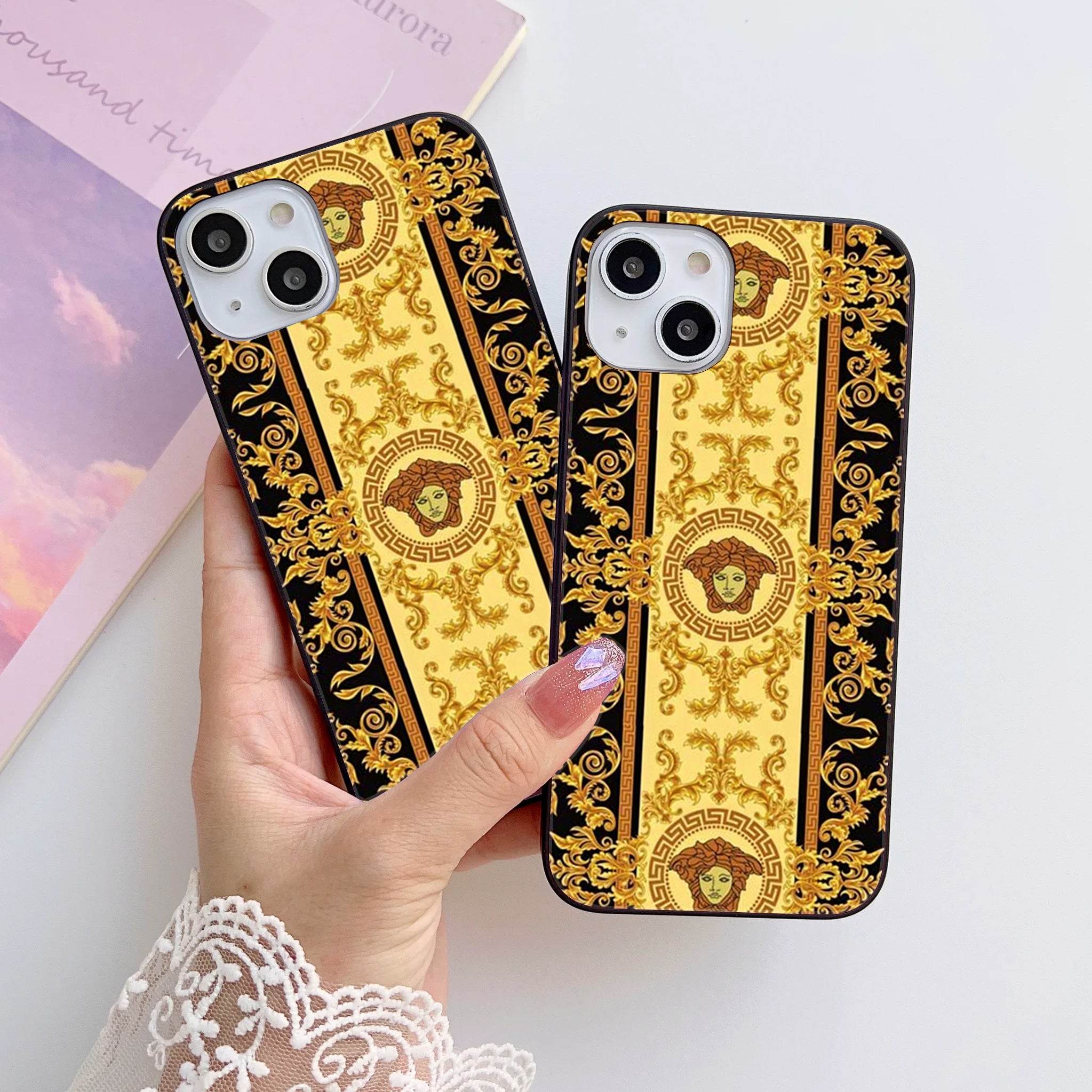 Design 084 HQ Ultra Shine Premium Metal Phone Case All Models - Futurestore.pk