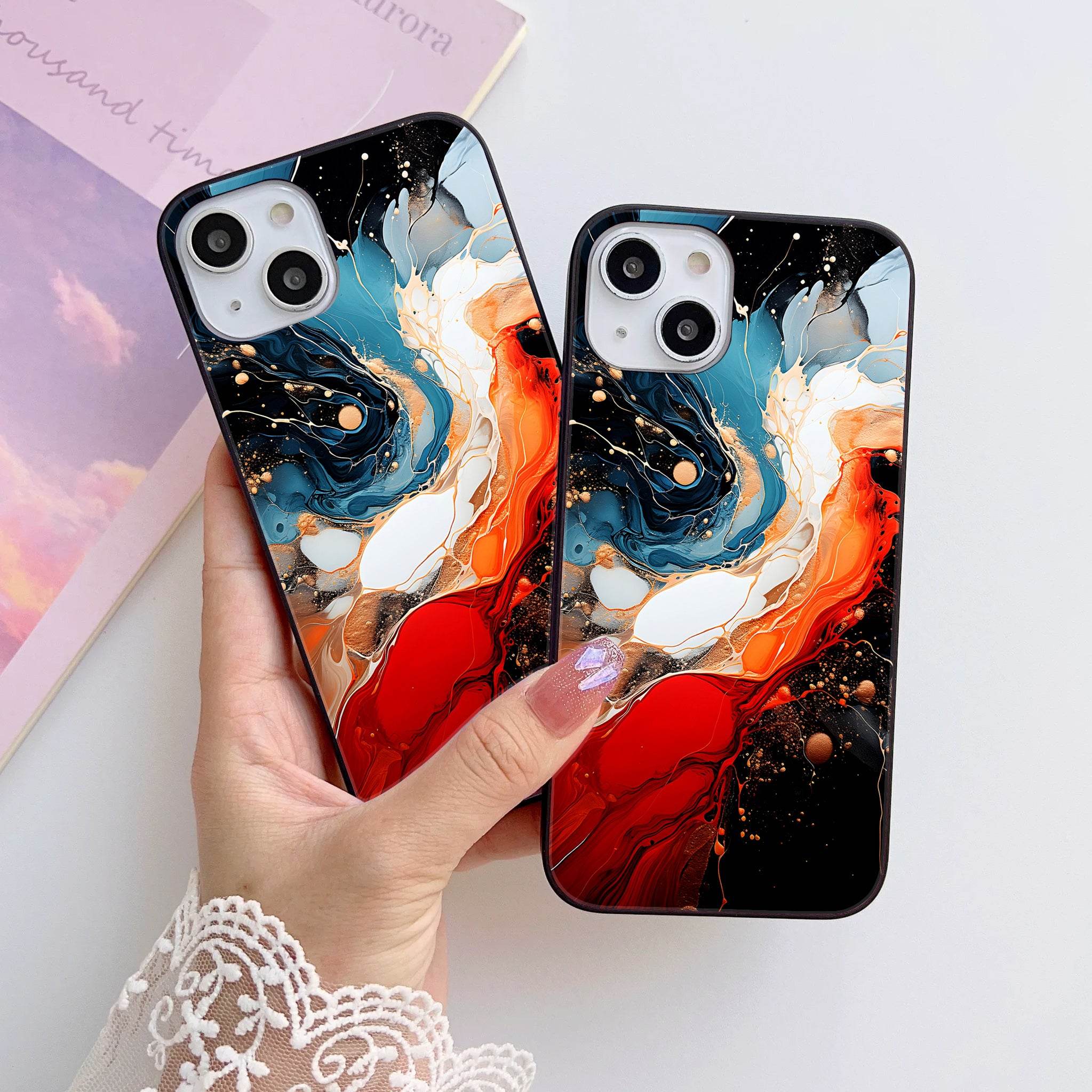 Design 104 HQ Ultra Shine Premium Metal Phone Case All Models