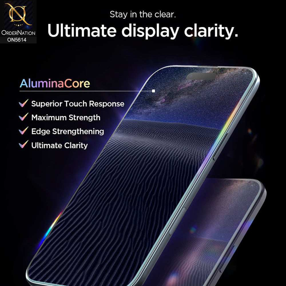 iPhone 17 Pro Max Protector - Transparent - New Tempered Glass Screen Protector [GlasTR EZ FIT]