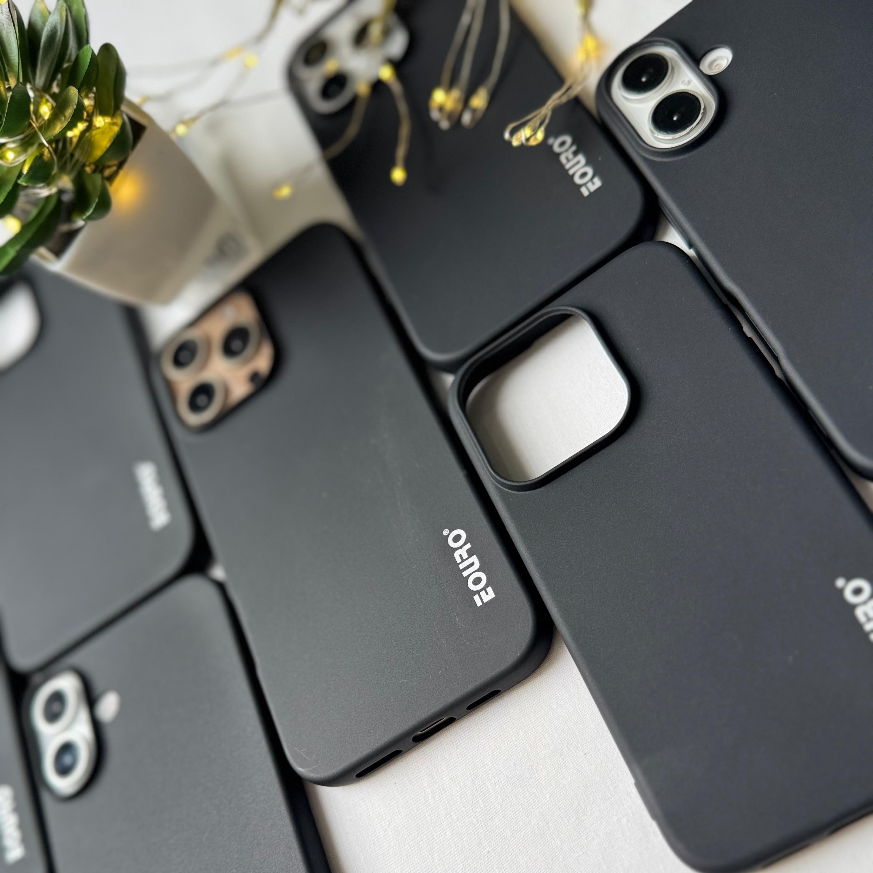 Matte Black Back Cover | Slim, Sleek & Strong Grip | iPhone, Samsung, Google Pixel, One Plus, Oppo, Tecno, Mi, Infinix & Vivo