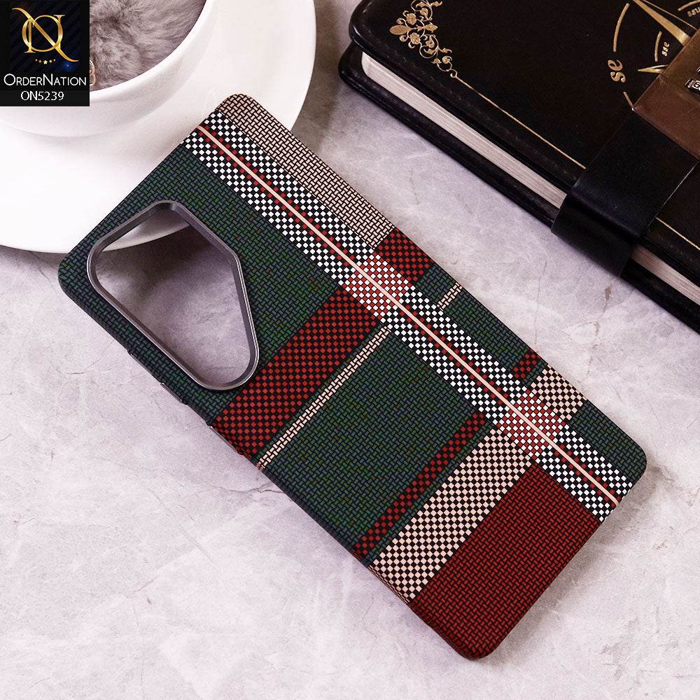 Samsung Galaxy S25 Ultra Cover - Design5 - Universe Luxo Carbon Fiber Texture Ultra Thin Shell Case With Metal Camera Ring Borders