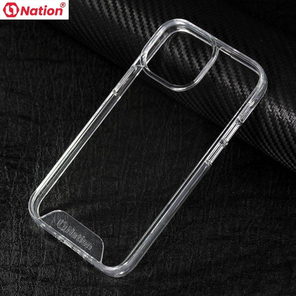 iPhone 13 Cover - ONation Essential Series - Premium Quality No Yellowing Drop Tested Tpu+Pc Clear Soft Edges