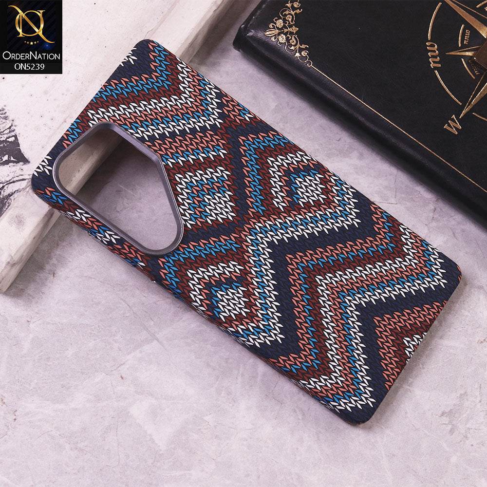 Samsung Galaxy S25 Ultra Cover - Design6 - Universe Luxo Carbon Fiber Texture Ultra Thin Shell Case With Metal Camera Ring Borders