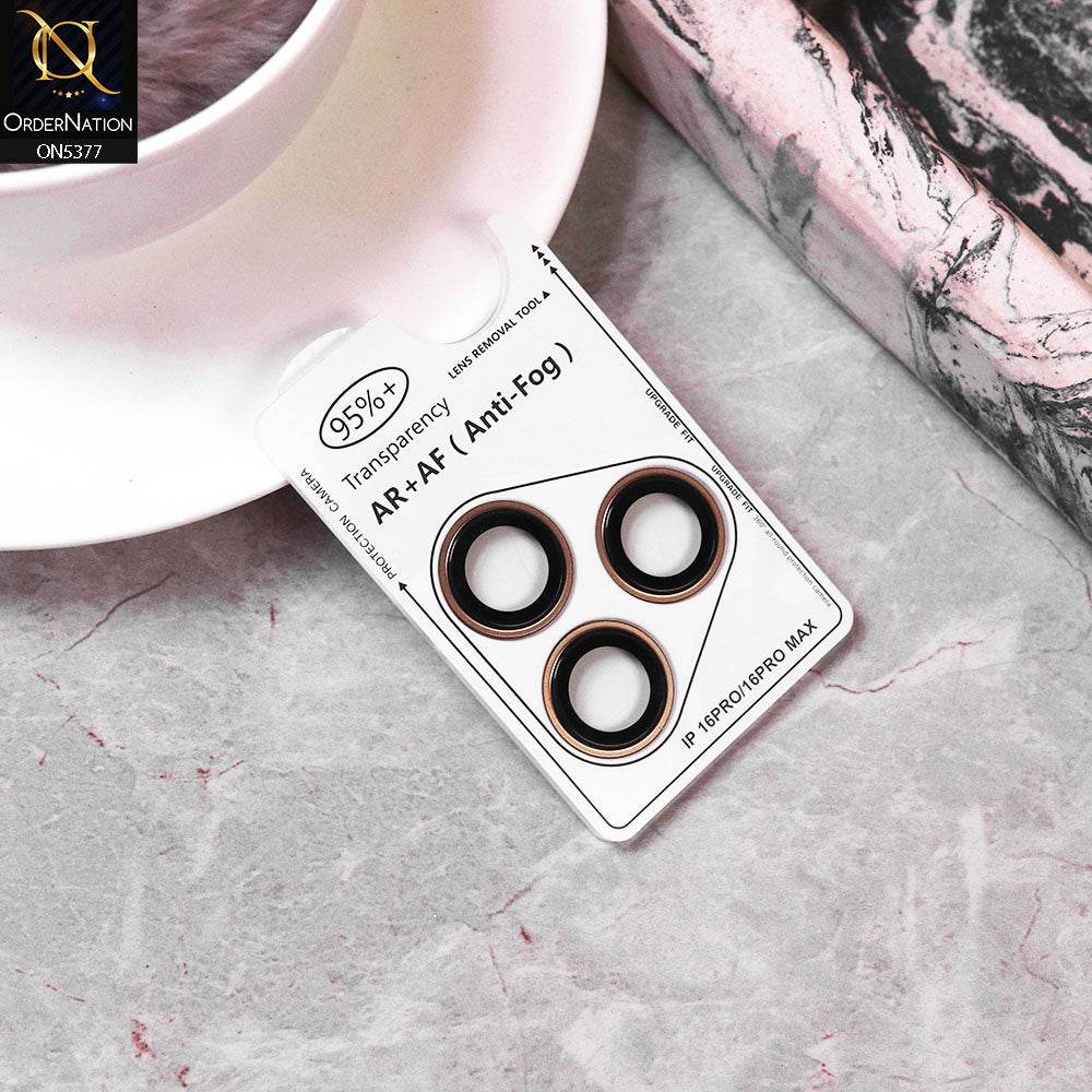 iPhone 16 Pro Max Camera Protector - Desert Gold - Daben High transparency Camera Lense Protector - Futurestore.pk