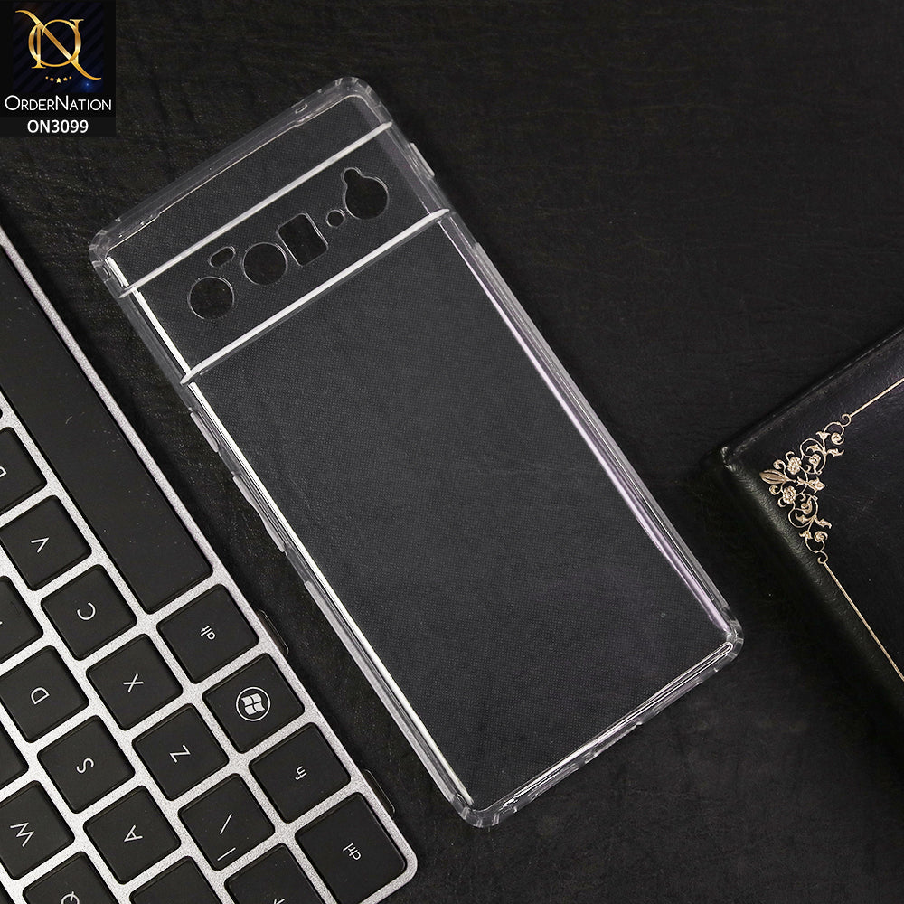 Google Pixel 6 Pro Cover - Soft 4D Design Shockproof Silicone Transparent Clear Camera Protection Case IMG_2020 Google Pixel 6 Pro