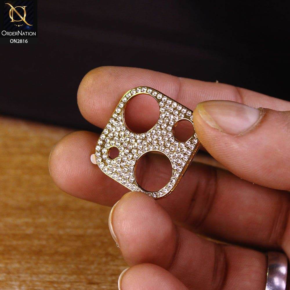 iPhone 13 Protector - New Diamond Rhinestones Inlaid Camera Lens Protective Film - Futurestore.pk