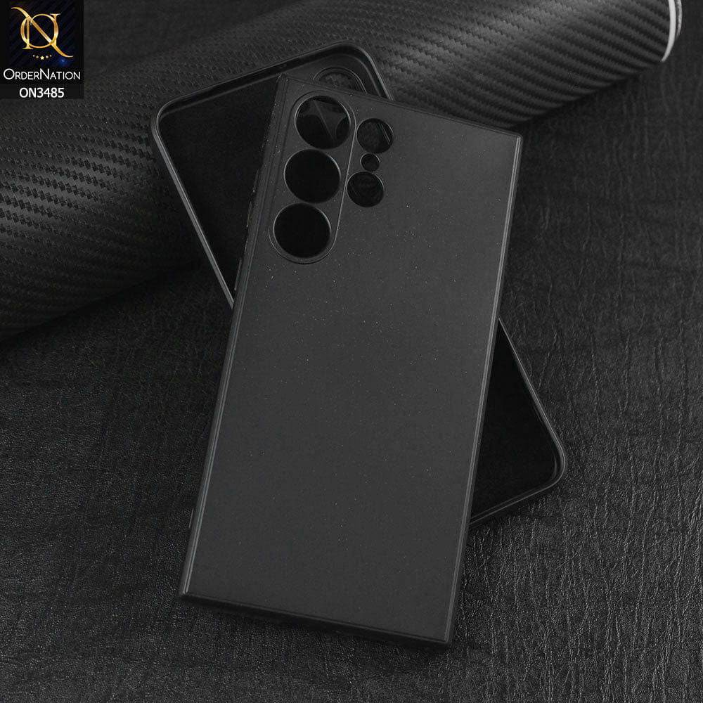 Samsung Galaxy S25 Ultra Cover - Black - ONation Silica Gel Series - HQ Liquid Silicone Elegant Colors Camera Protection Soft Case - Futurestore.pk