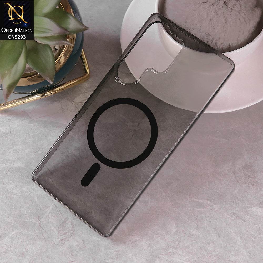 Samsung Galaxy S25 Ultra Cover - Black - Magsafe PC Hard Crystal Clear Back Cover