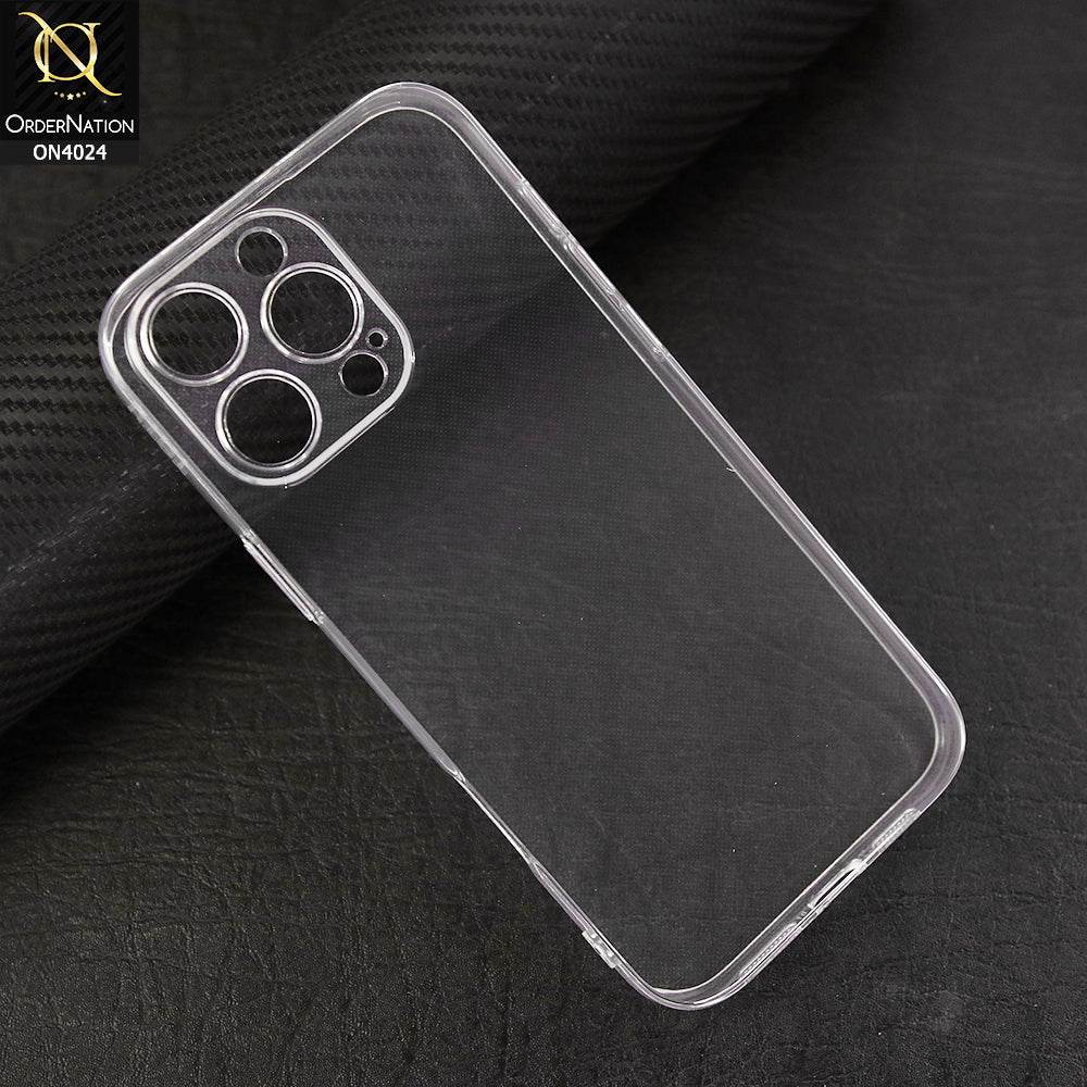 iPhone 16 Pro Max Cover - Transparent - TOTU Soft Series Anti-Drop Clear Light Slim Flexible TPU Cases - Futurestore.pk