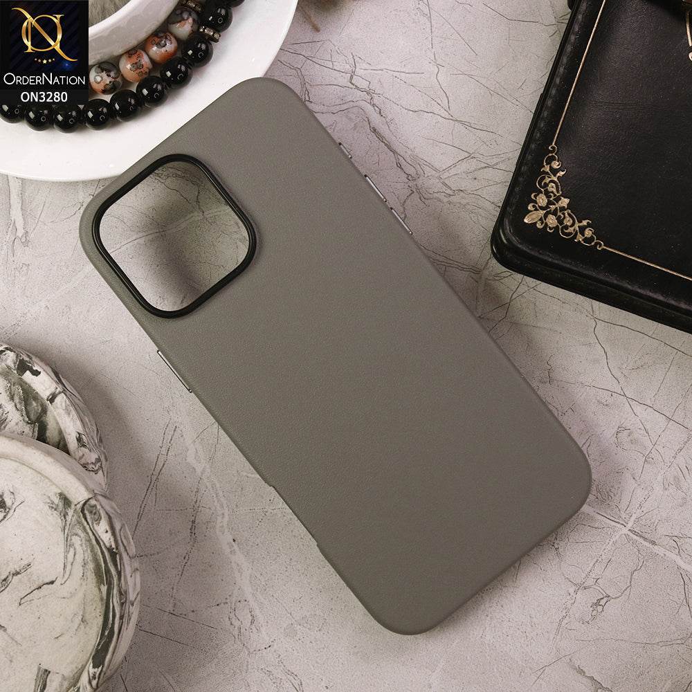 iPhone 16 Pro Max Cover - Gray - K-DOO Noble Collection Leather PU - PC Case - Futurestore.pk