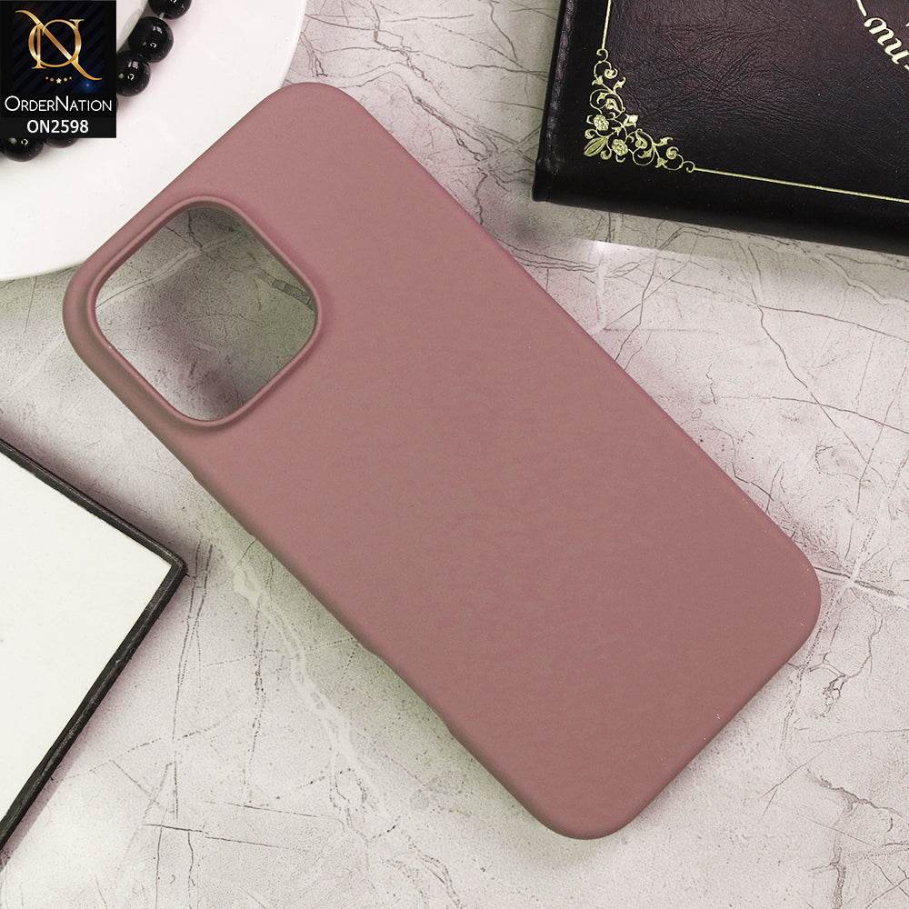 iPhone 16 Pro Max Cover - Light Pink - HQ Silica Gel Silicon Shockproof Matte Soft Case