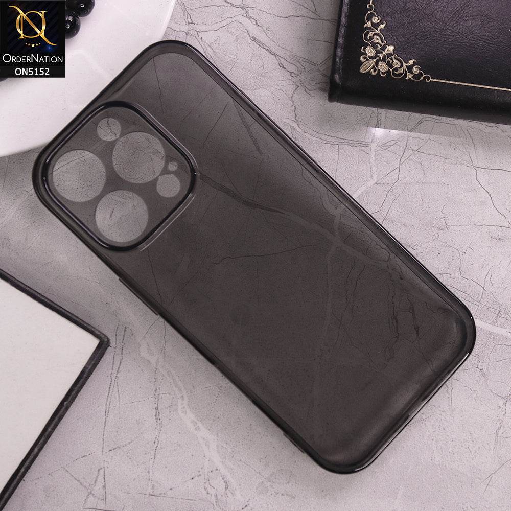 IPhone 16 Pro Max Cover - Black - Shockproof and Camera Protection Clear TPU Soft Case - Futurestore.pk