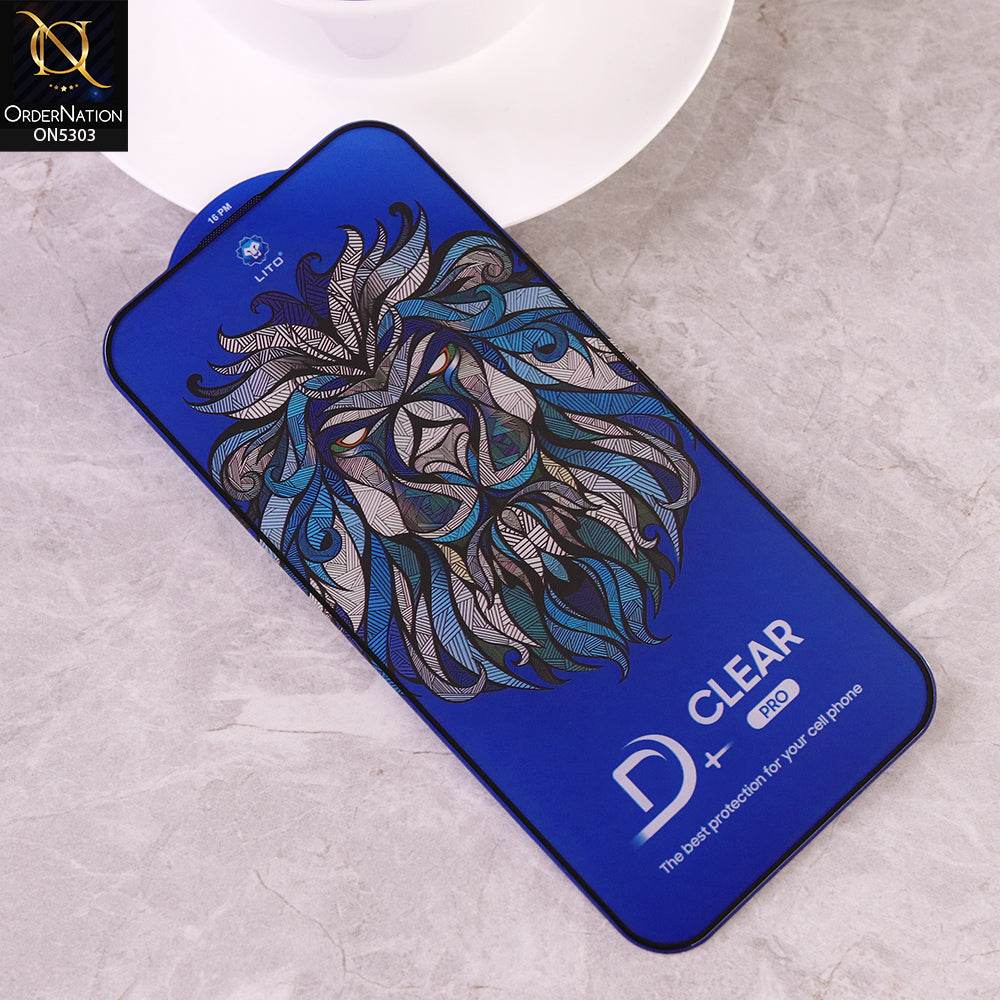 Iphone 16 Pro Max Screen Protector - Transparent - Lito D Plus Pro HD Full Tempered Glass Protector
