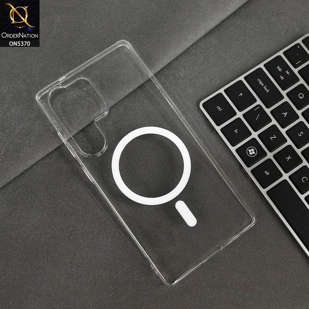 Samsung Galaxy S25 Ultra Cover - Transparent - New Shell Crystal Clear MagSafe Case
