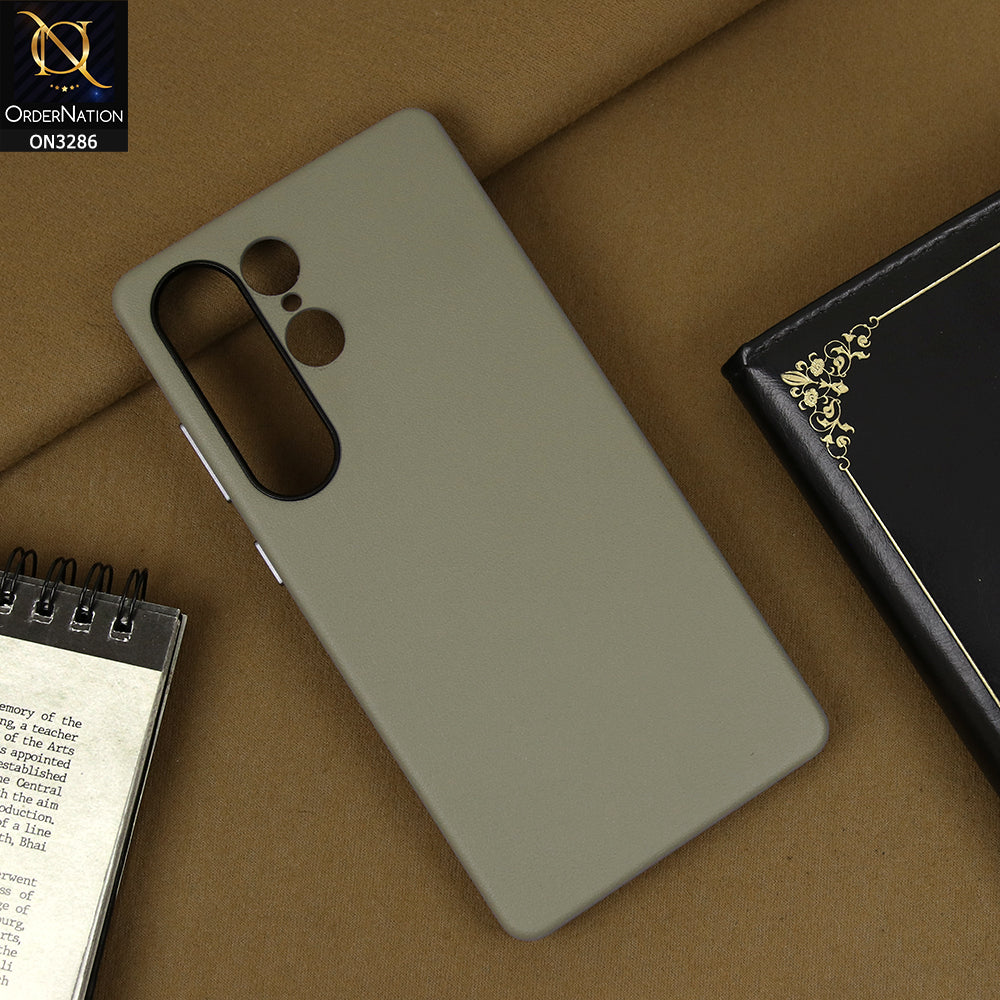 Samsung Galaxy S25 Ultra Cover - Titanium Gray - K-DOO Noble Collection Leather PU - PC Case