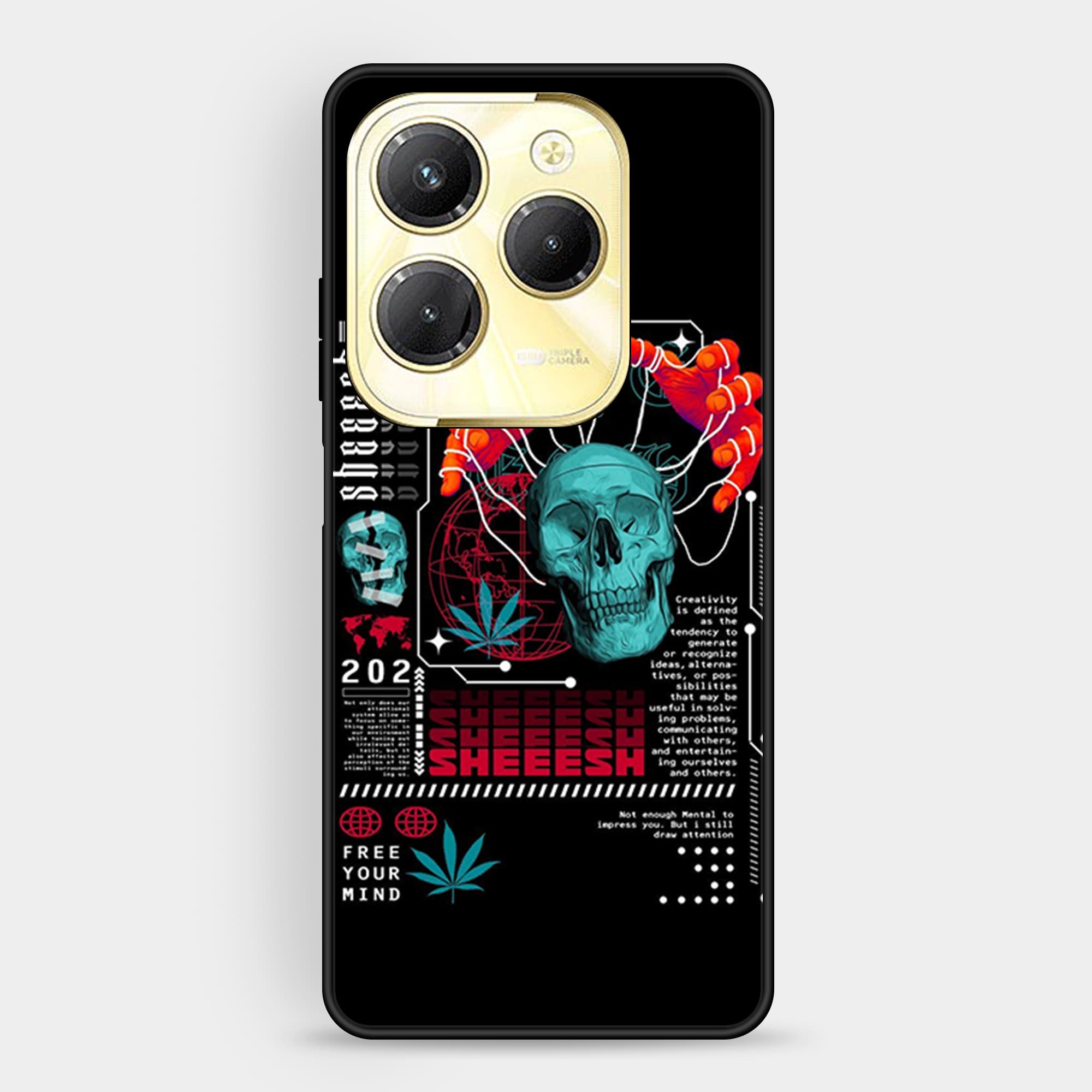 Infinix Hot 40 Design 28 Premium Glossy Phone Case