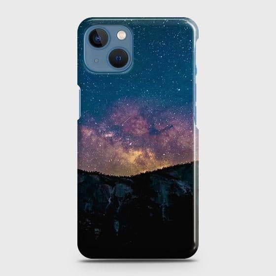 iPhone 13 Cover - Matte Finish - Embrace Dark Galaxy Trendy Printed Hard Case with Life Time Colors Guarantee(B31) ( Fast Delivery ) - Futurestore.pk