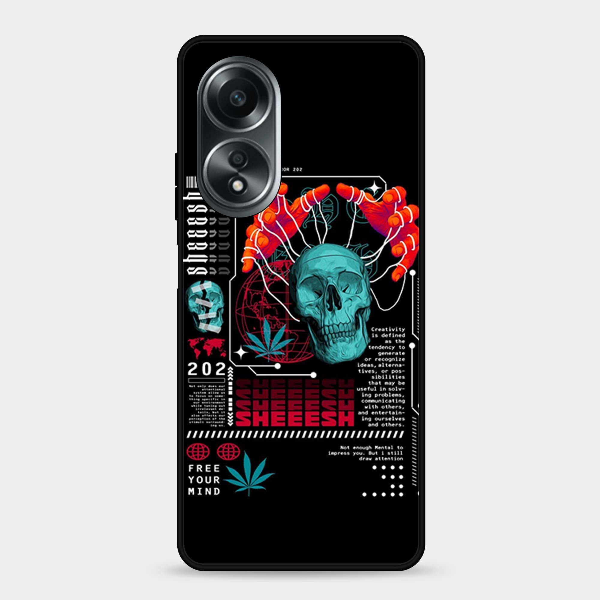 Oppo A58 Design 28 Premium Glossy Phone Case