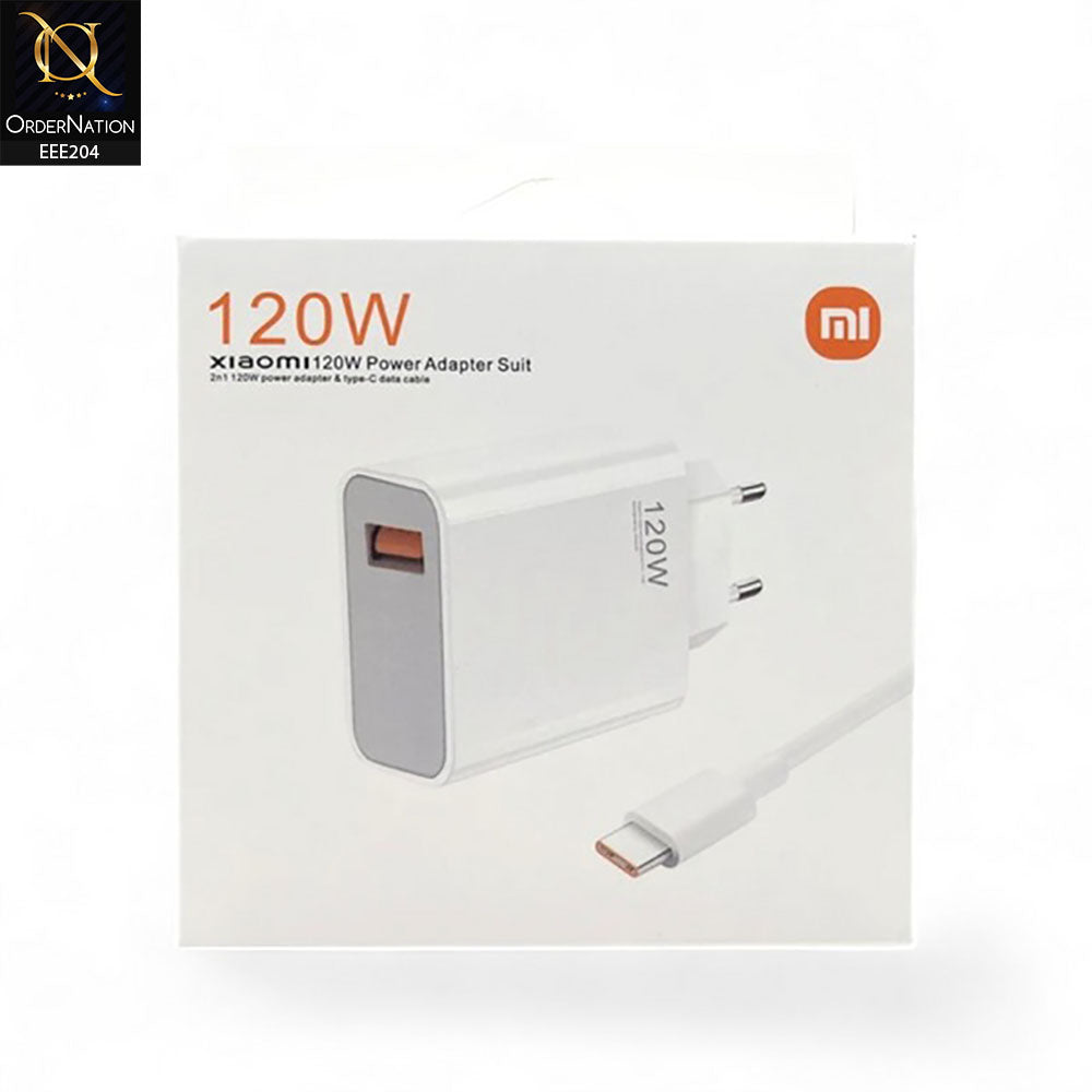 XIAOMI VCA7GAcH 2in1 120W Type-C Power Adapter - White