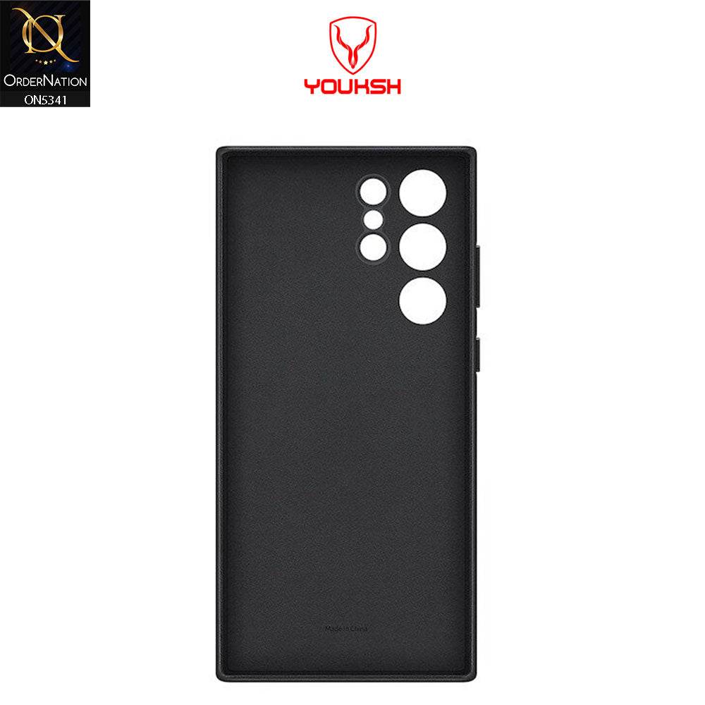 Samsung Galaxy S24 Ultra Cover - Black - Youksh Soft Silicon Case - Futurestore.pk