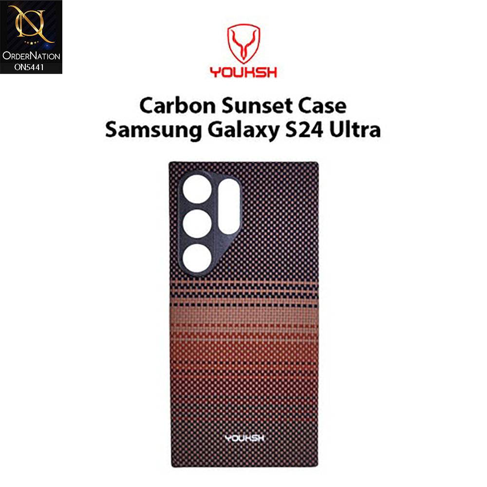 Samsung Galaxy S24 Ultra Cover - Design 1 - Premium Youksh Slim Carbon Fiber Texture Shell Case - Futurestore.pk
