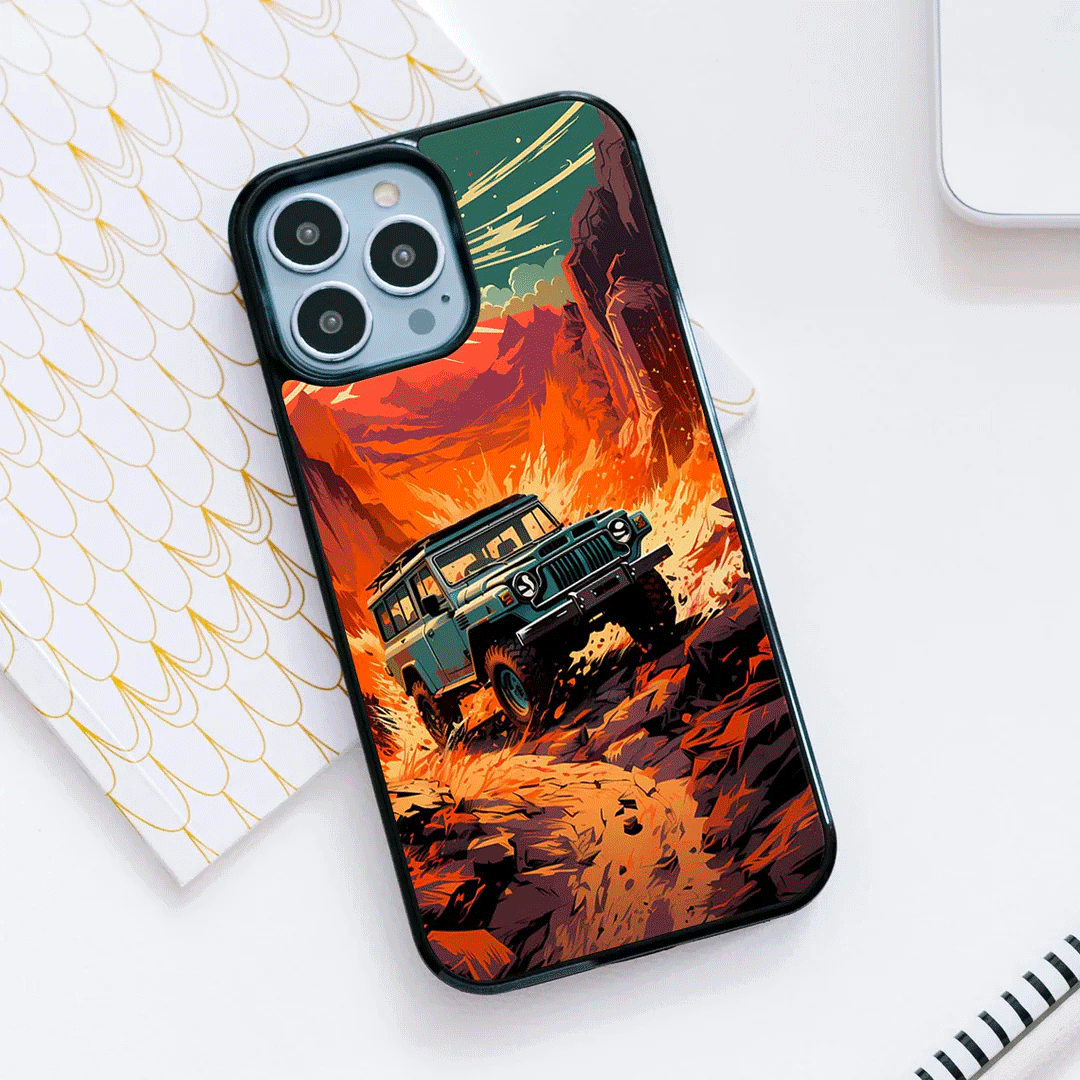 Jeep Offroad - HQ Ultra Shine Premium Glass Phone Case All Models