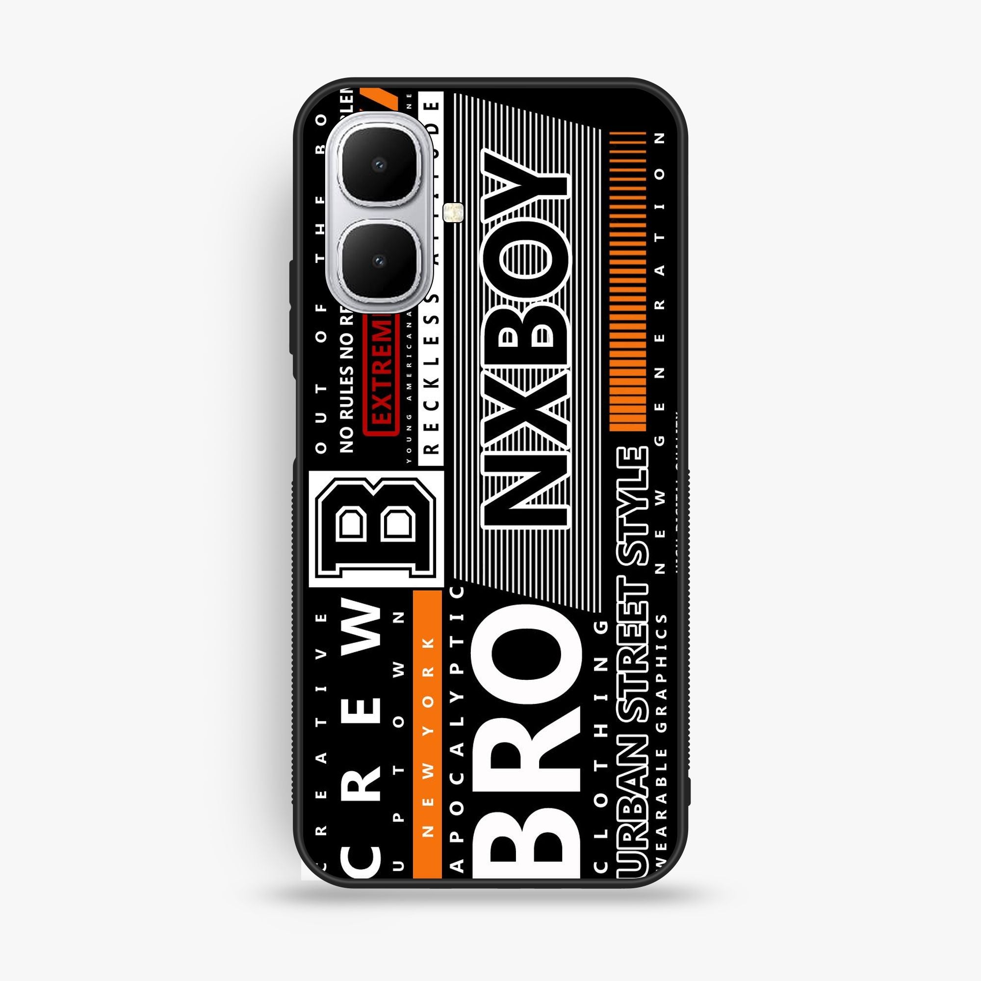 Infinix Smart 10 - A Black And White Logo - Premium Glossy Phone Case